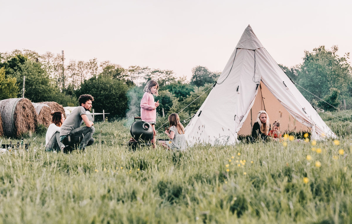 Camping med børn i naturen