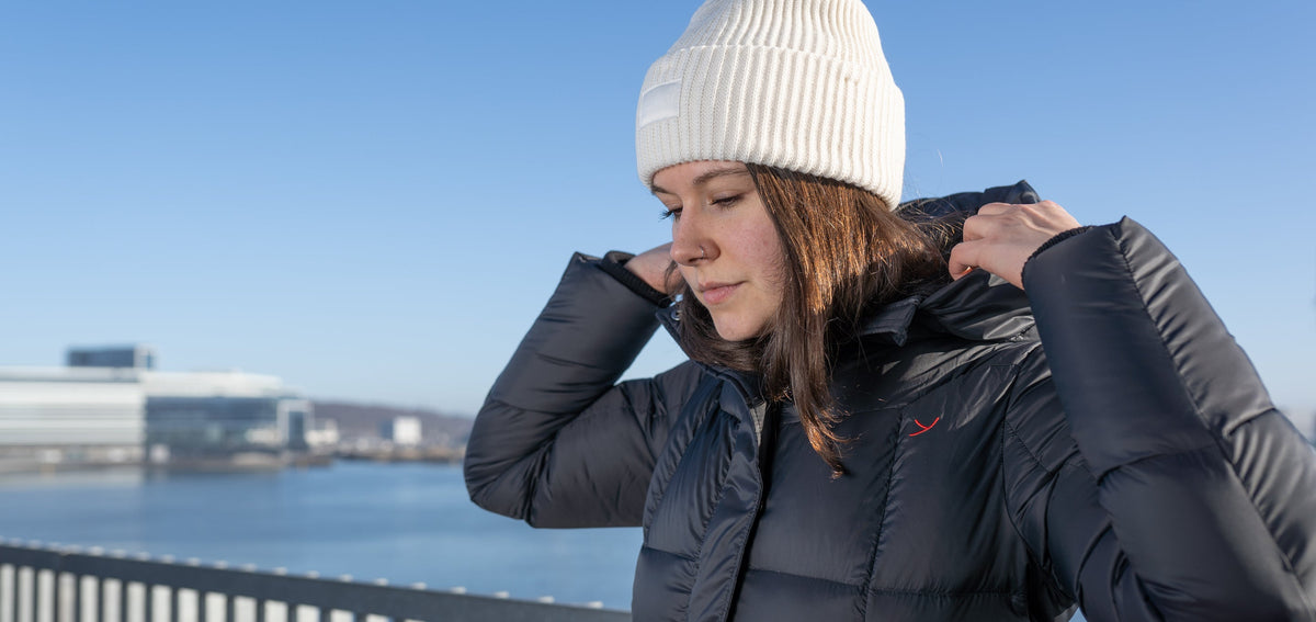 Saga dunfrakke fra Y by Nordisk