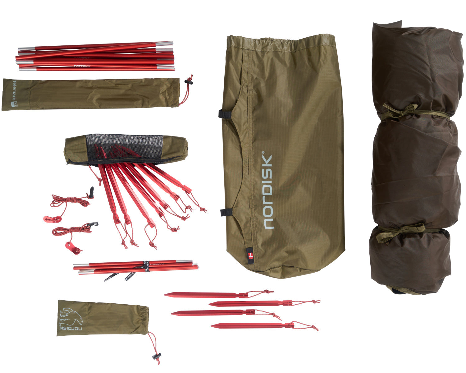 Telemark 2.2 PU (2.0) Tent - Dark Olive Green