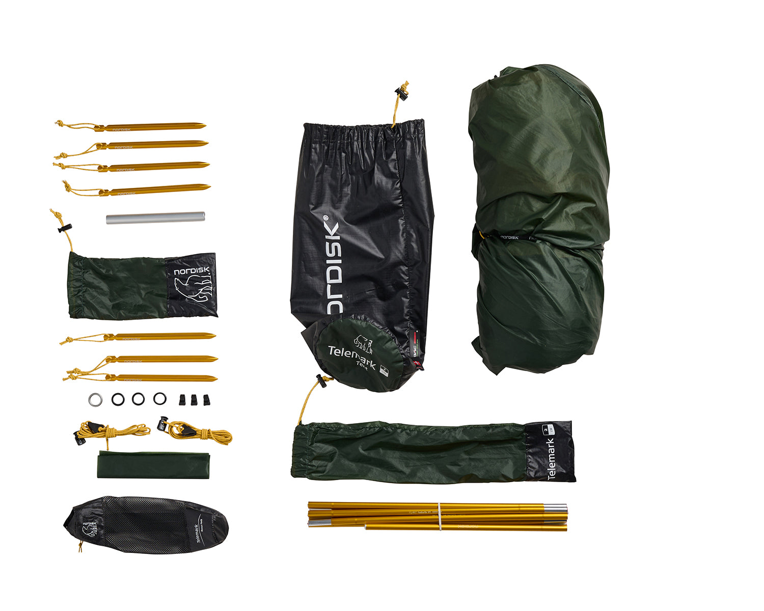Telemark 2.2 LW (2.0) Telt - Black Forest Green