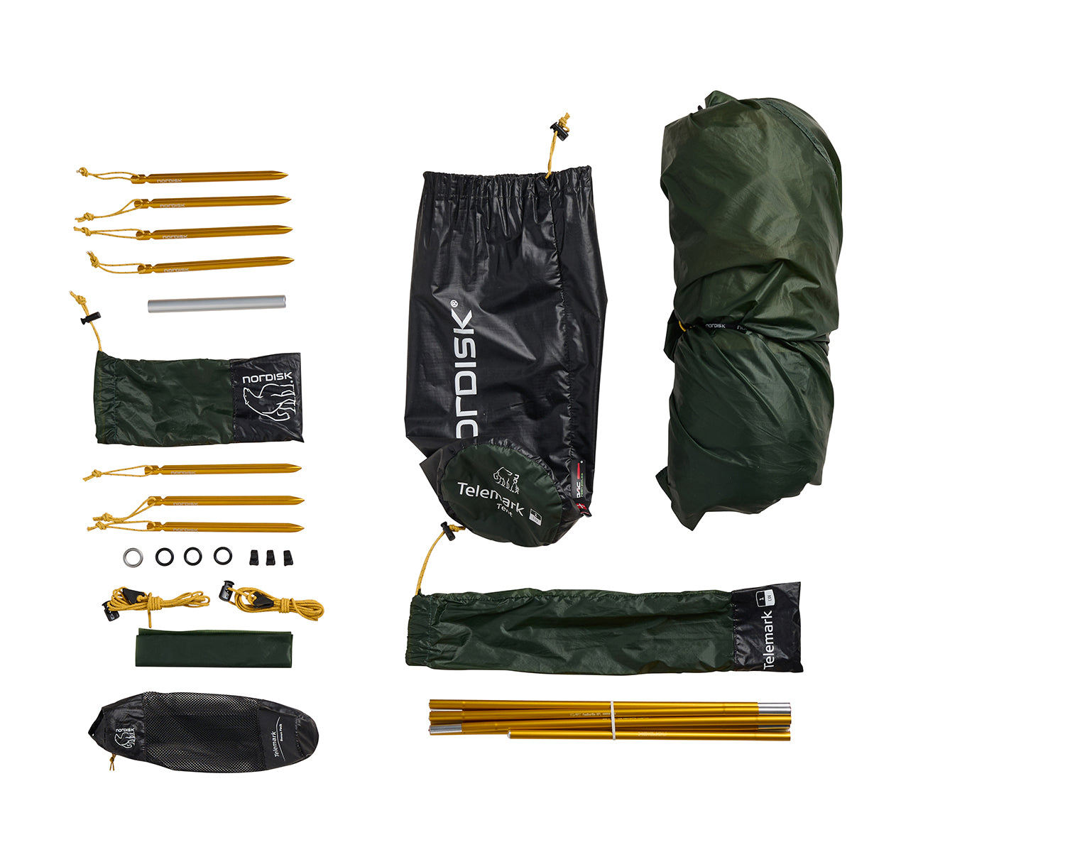 Telemark 1 LW (2.0) Telt - Black Forest Green
