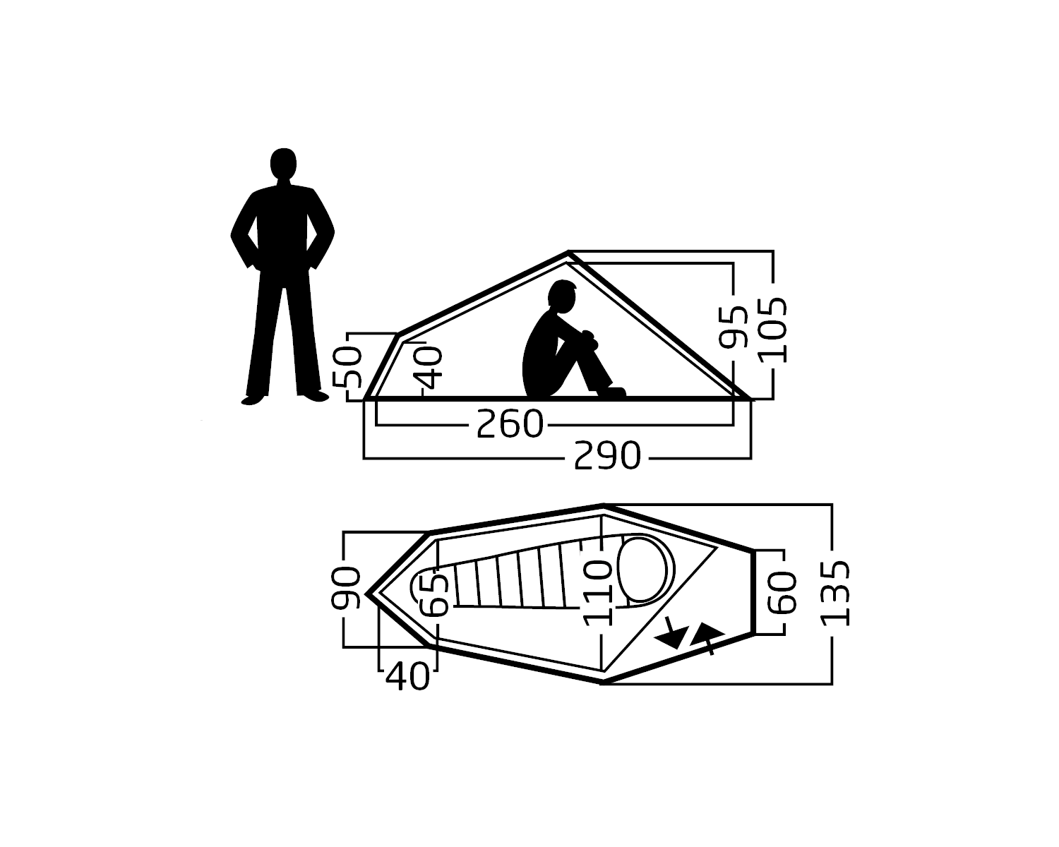 Svalbard 1 SI (2.0) Tent - Deep Forest Green
