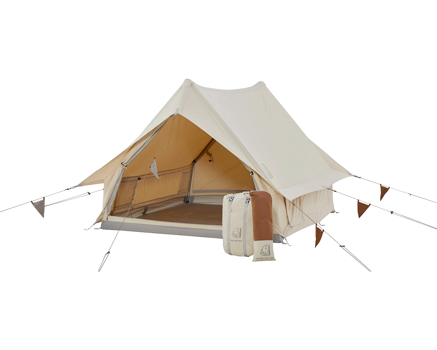 Ydun Tech Mini Glamping Tent Incl. Colour Pack - 2 personer | Dachshund Chocolate