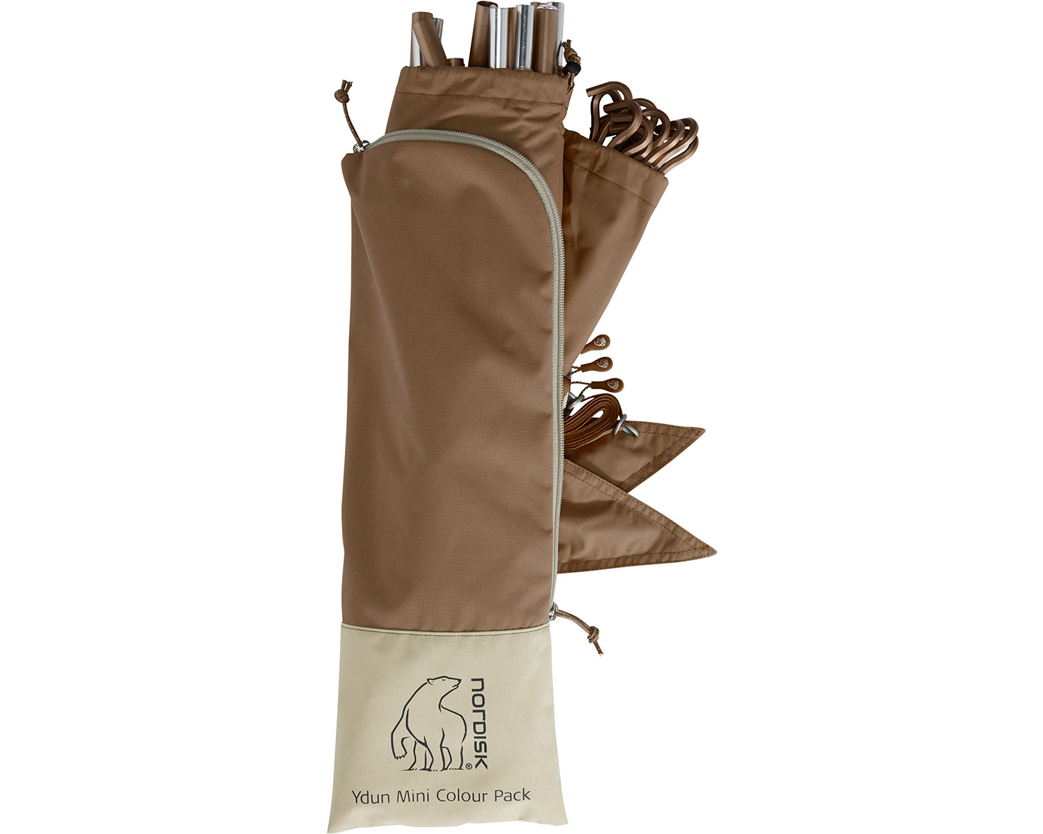 Ydun Tech Mini Glamping Tent Incl. Colour Pack - 2 personer | Dachshund Chocolate