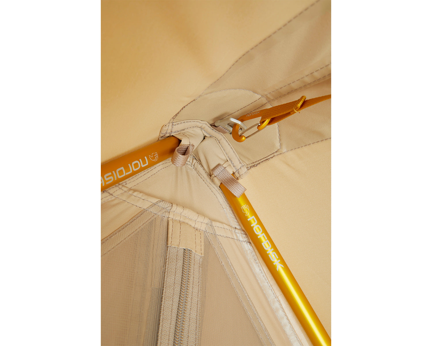 Ydun Tech Mini Glamping Tent Incl. Colour Pack - 2 personer | Mustard Yellow