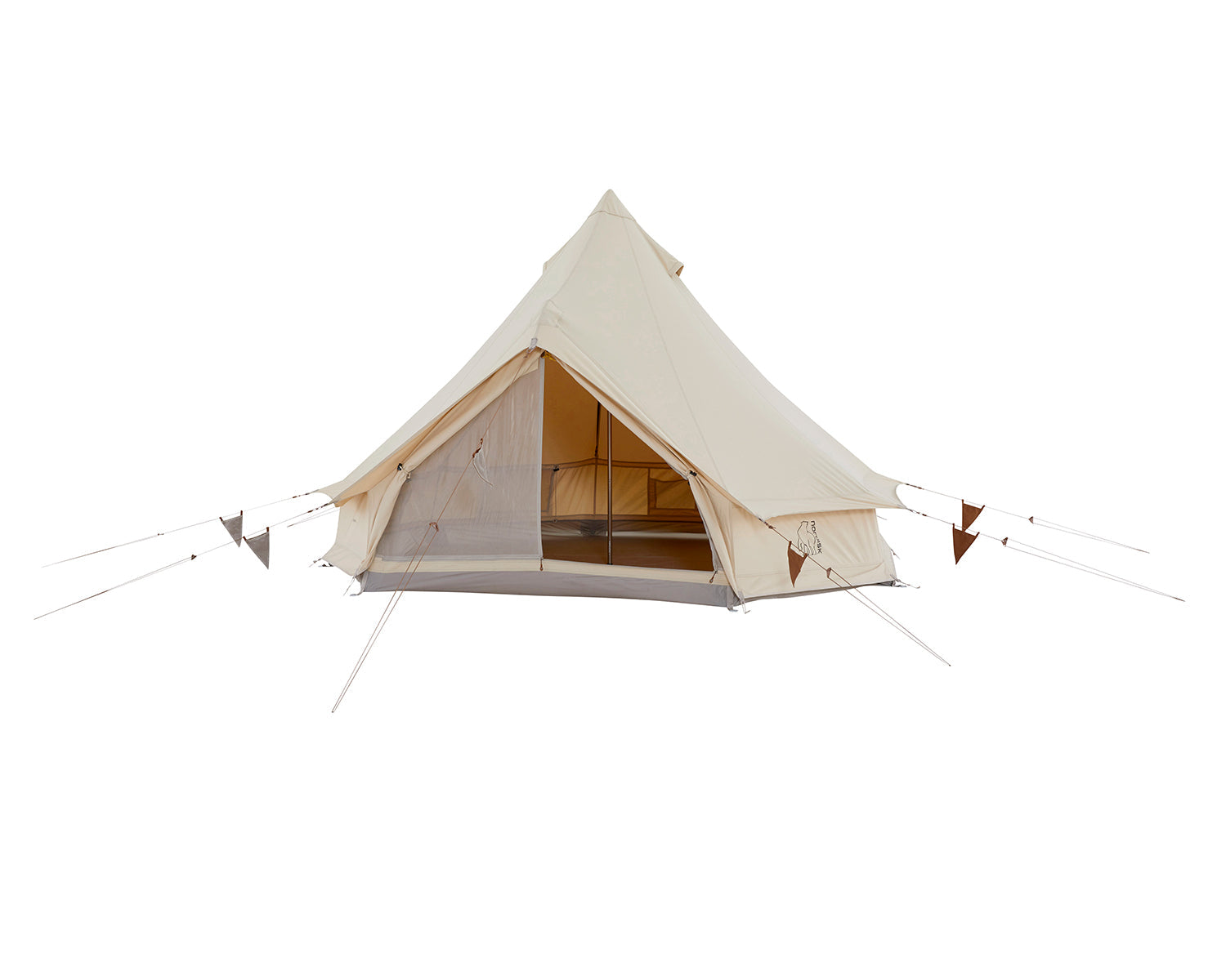 Asgard Tech Mini Glamping Tent Incl. Colour Pack - 2 personer | Dachshund Chocolate