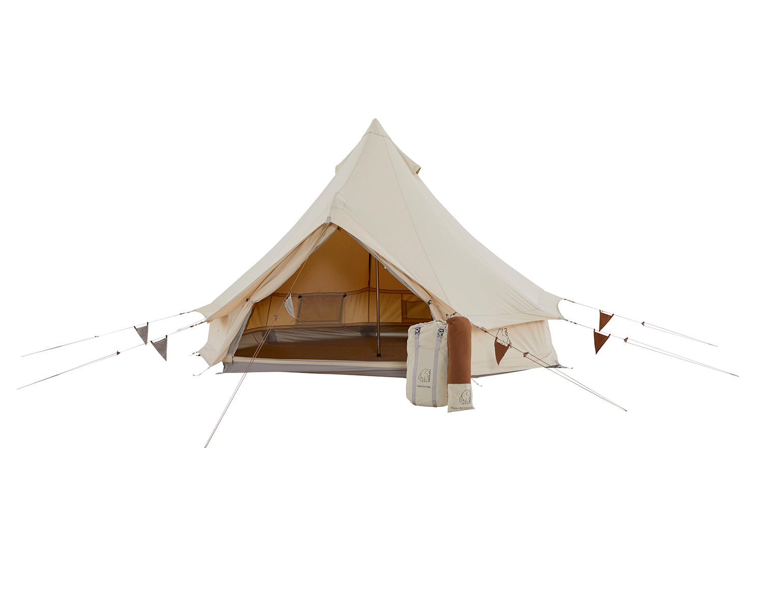Asgard Tech Mini Glamping Tent Incl. Colour Pack - 2 personer | Dachshund Chocolate
