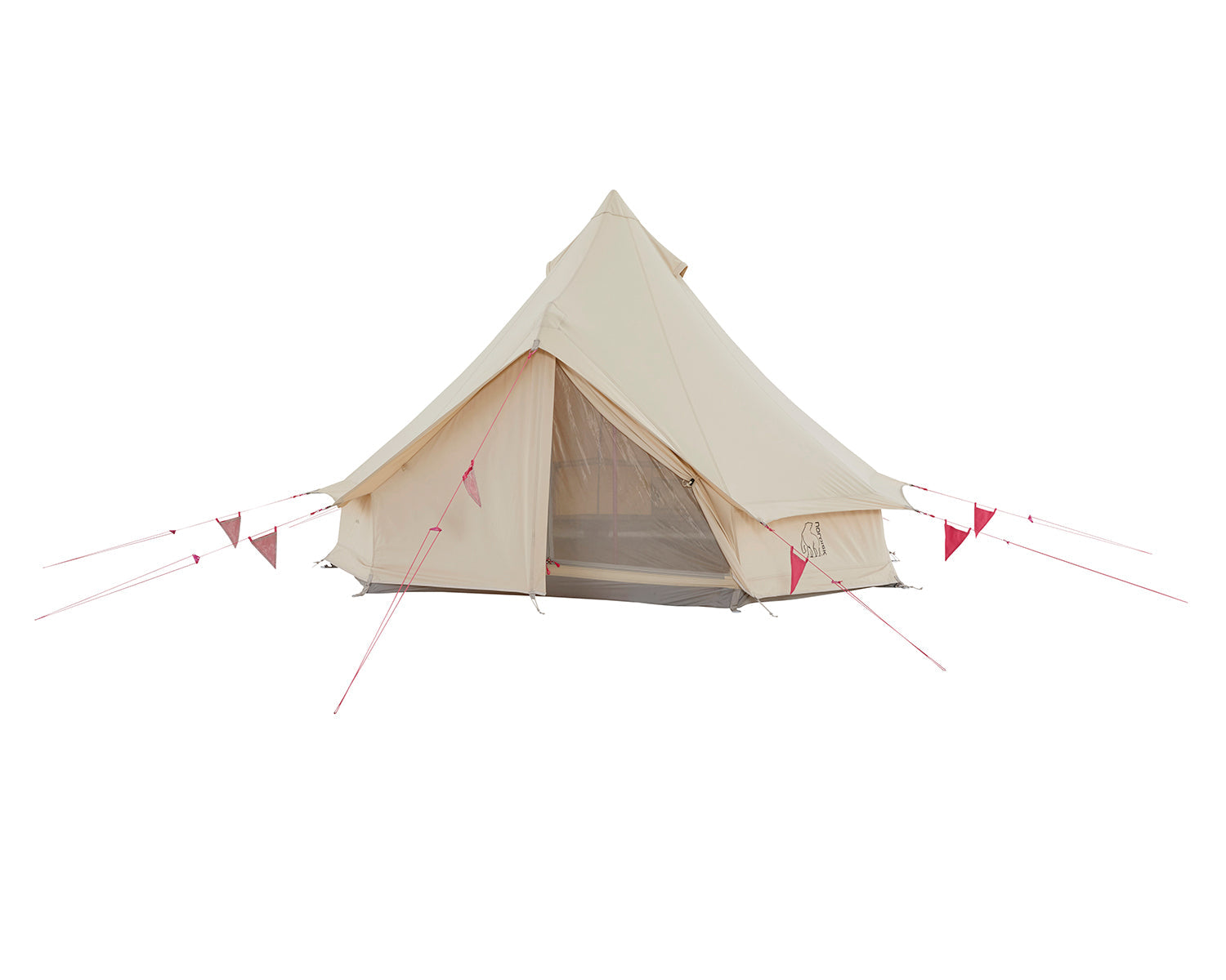 Asgard Tech Mini Glamping Tent Incl. Colour Pack - 2 personer | Azalea Cherry Pink