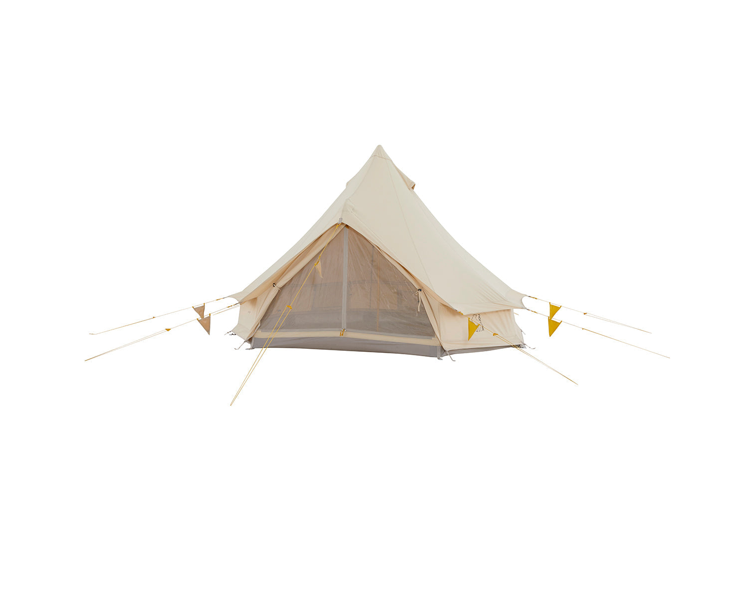 Asgard Tech Mini Glamping Tent Incl. Colour Pack - 2 personer | Mustard Yellow