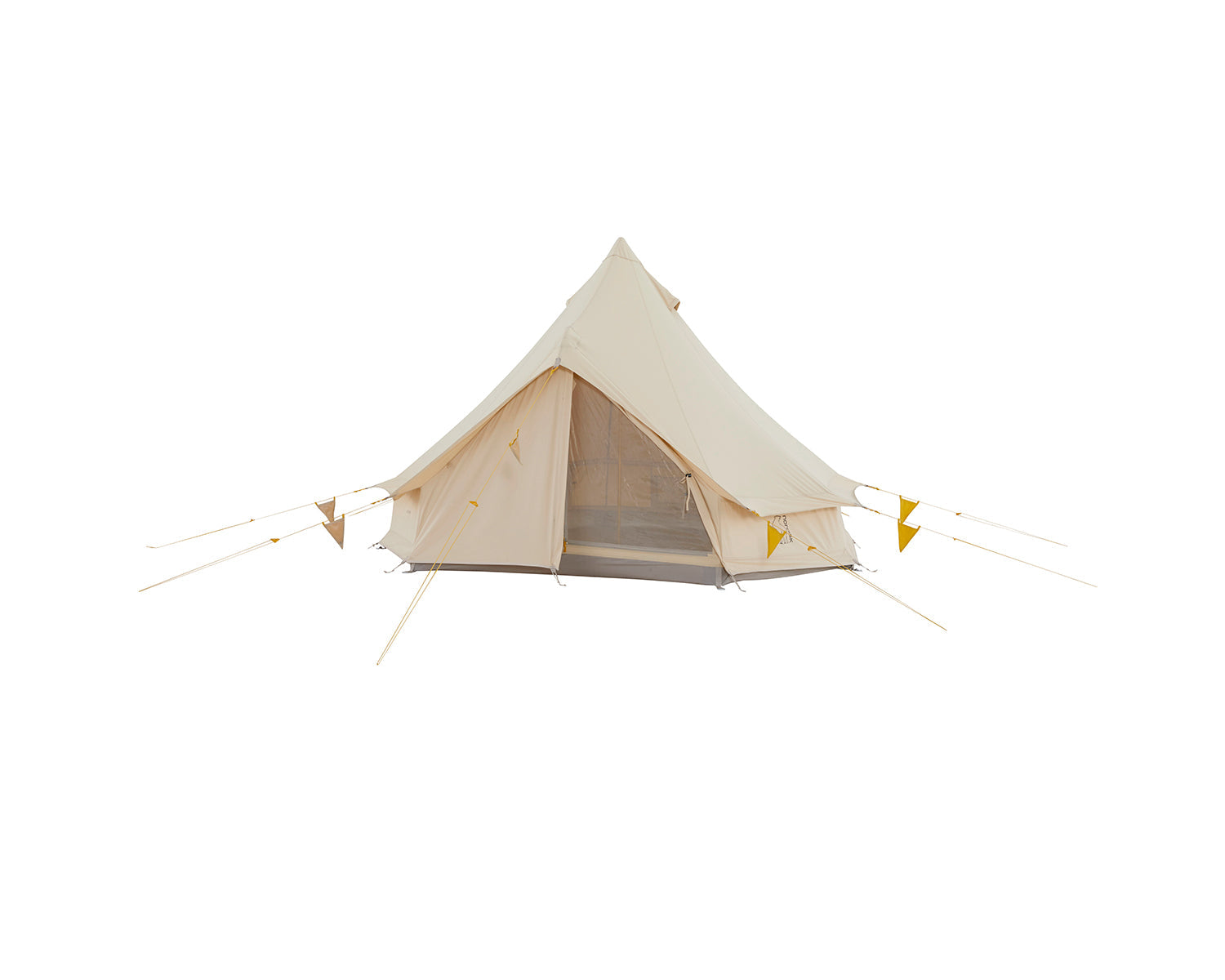 Asgard Tech Mini Glamping Tent Incl. Colour Pack - 2 personer | Mustard Yellow