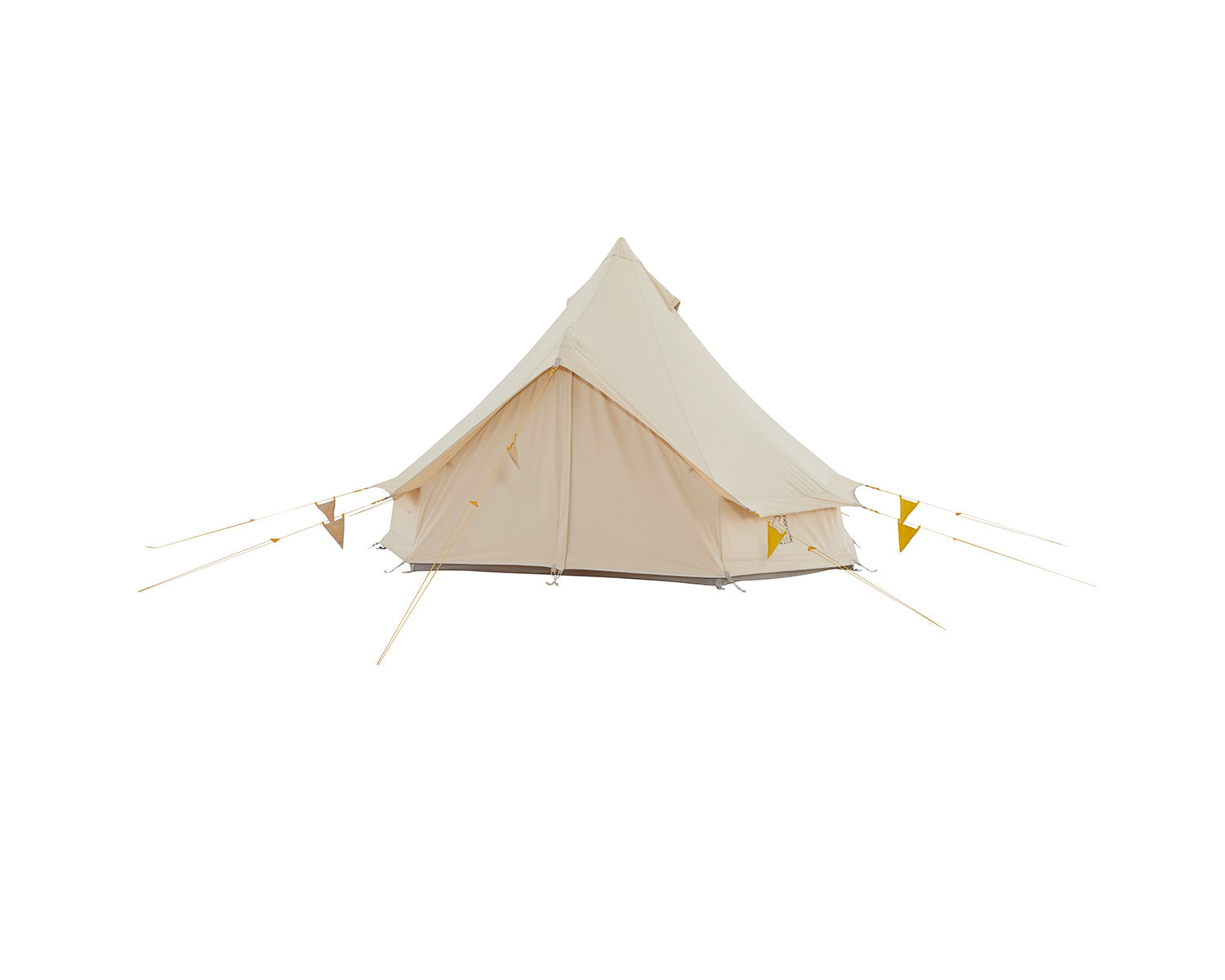 Asgard Tech Mini Glamping Tent Incl. Colour Pack - 2 personer | Mustard Yellow
