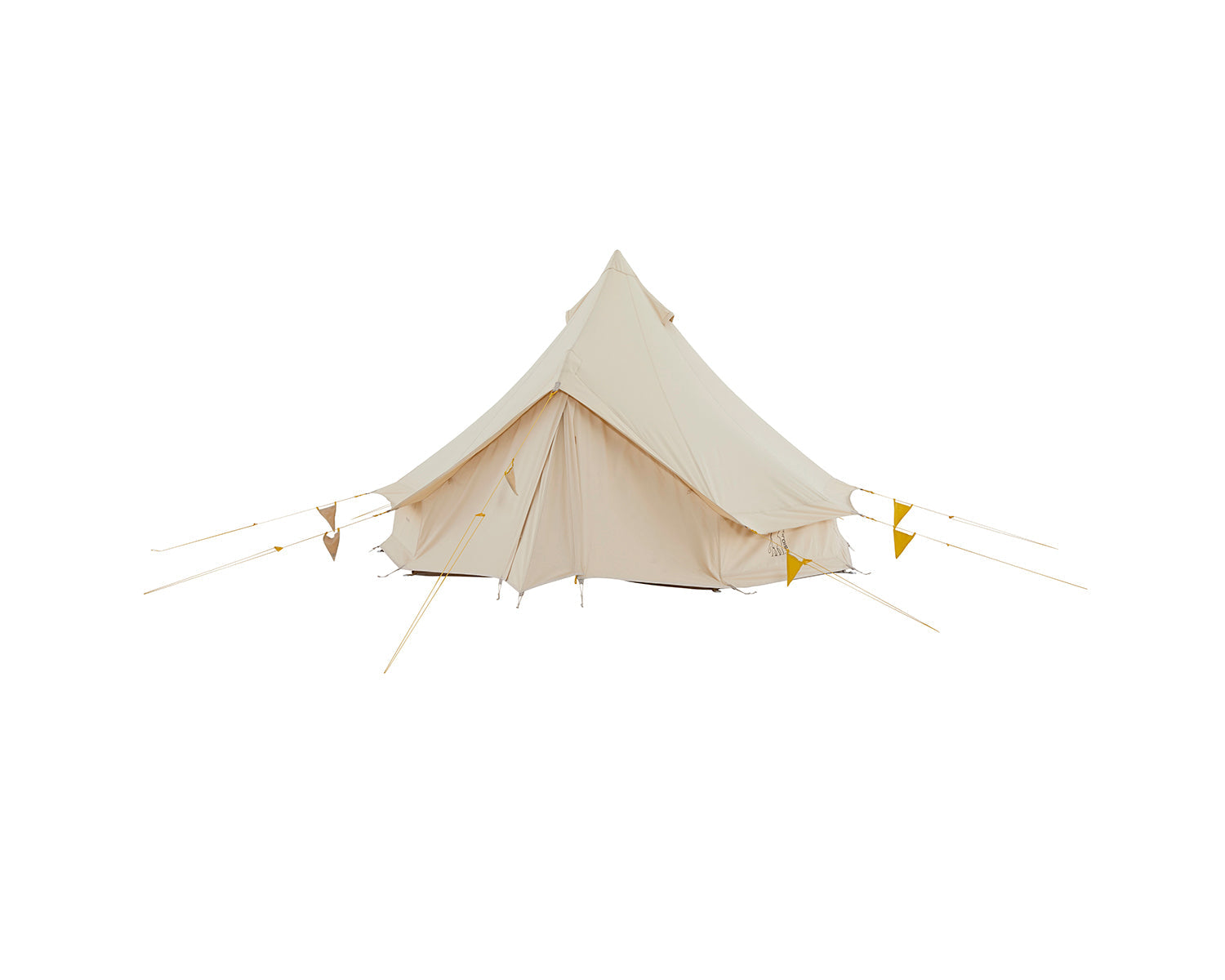 Asgard Tech Mini Glamping Tent Incl. Colour Pack - 2 personer | Mustard Yellow