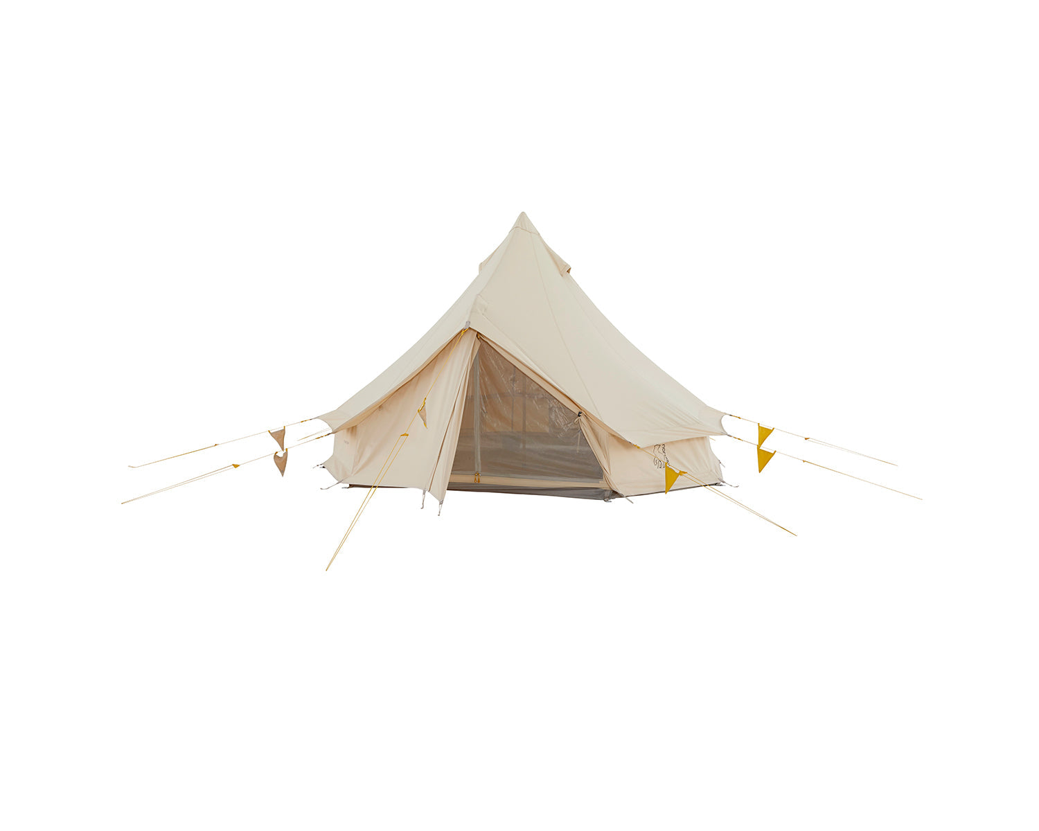 Asgard Tech Mini Glamping Tent Incl. Colour Pack - 2 personer | Mustard Yellow