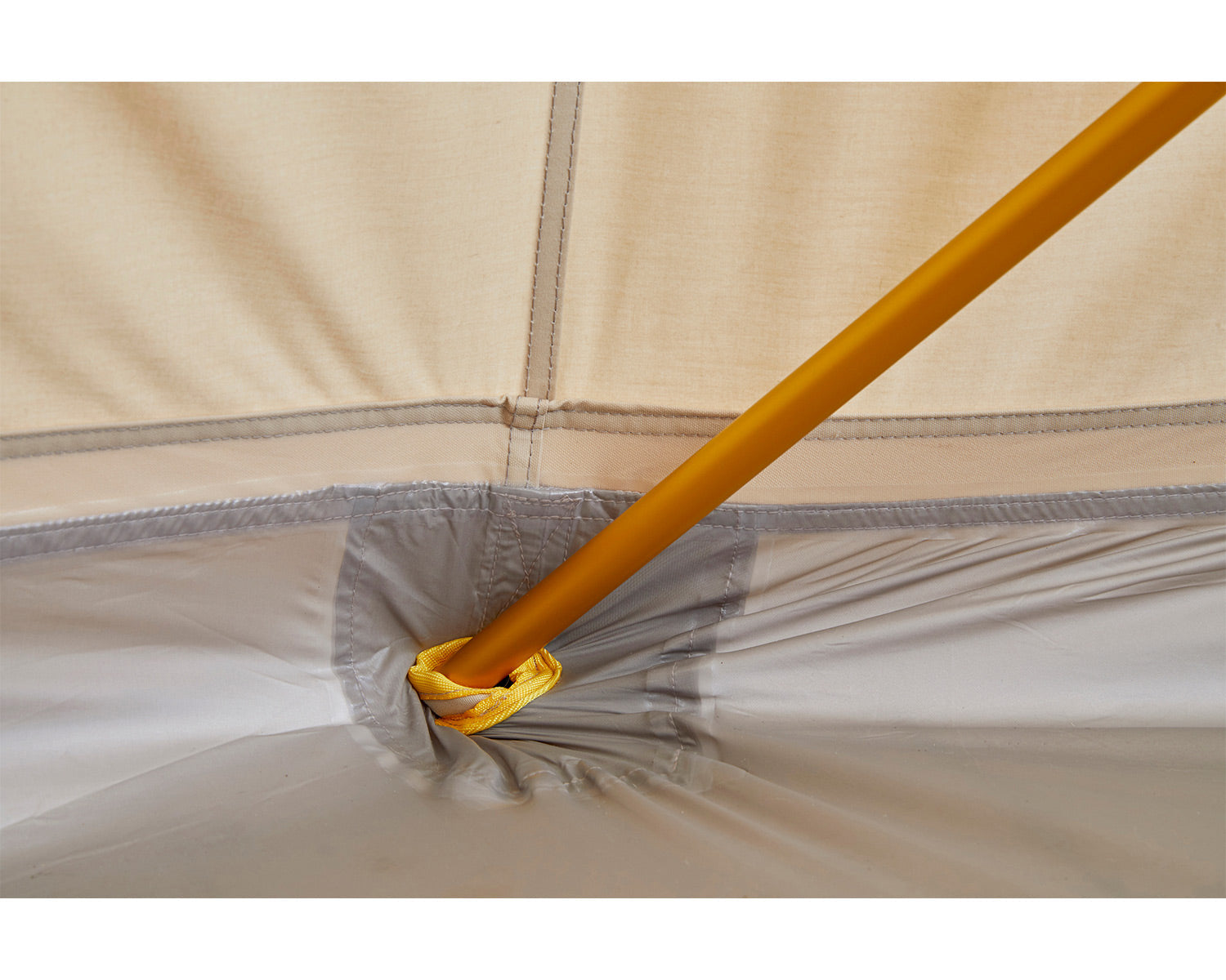 Asgard Tech Mini Glamping Tent Incl. Colour Pack - 2 personer | Mustard Yellow