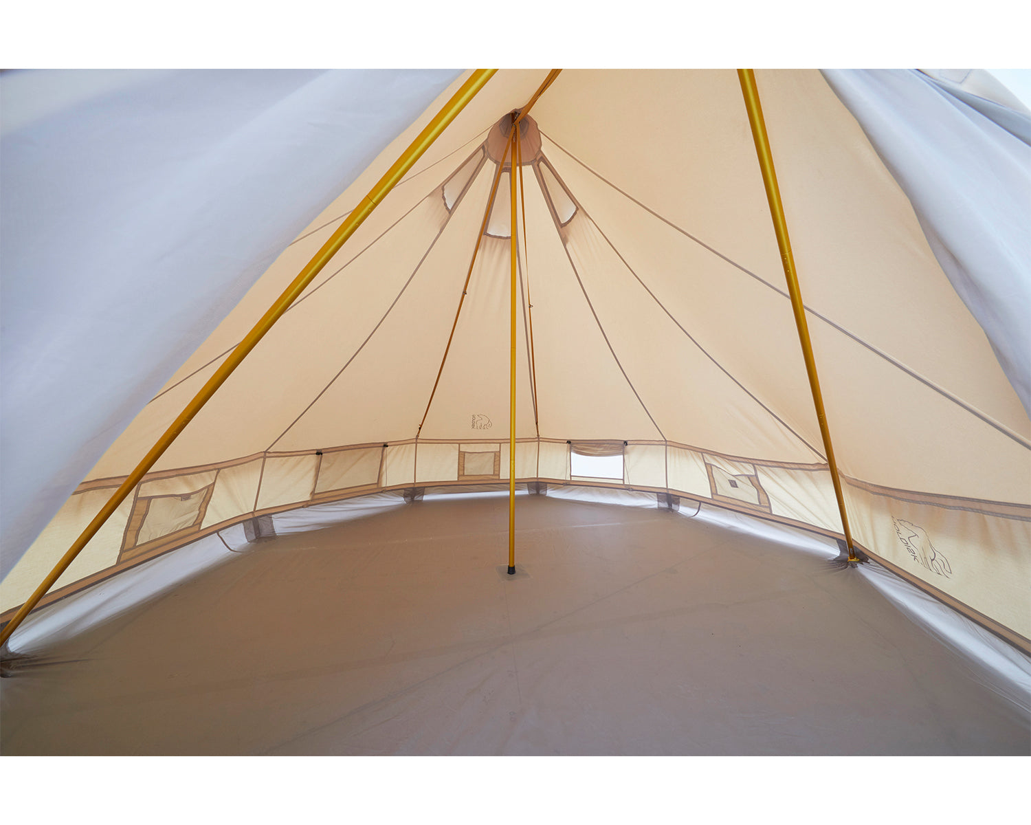 Asgard Tech Mini Glamping Tent Incl. Colour Pack - 2 personer | Mustard Yellow