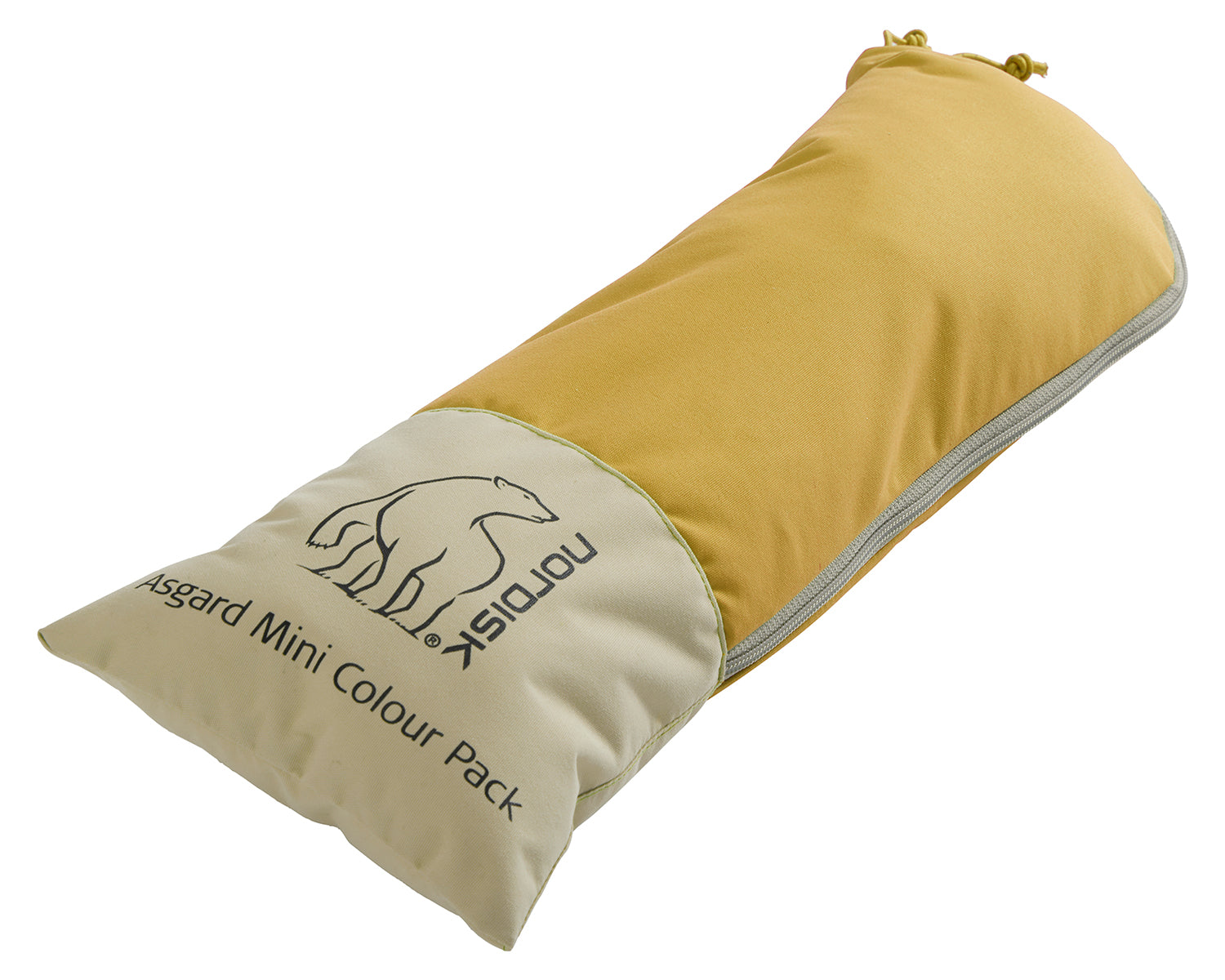 Asgard Tech Mini Glamping Tent Incl. Colour Pack - 2 personer | Mustard Yellow