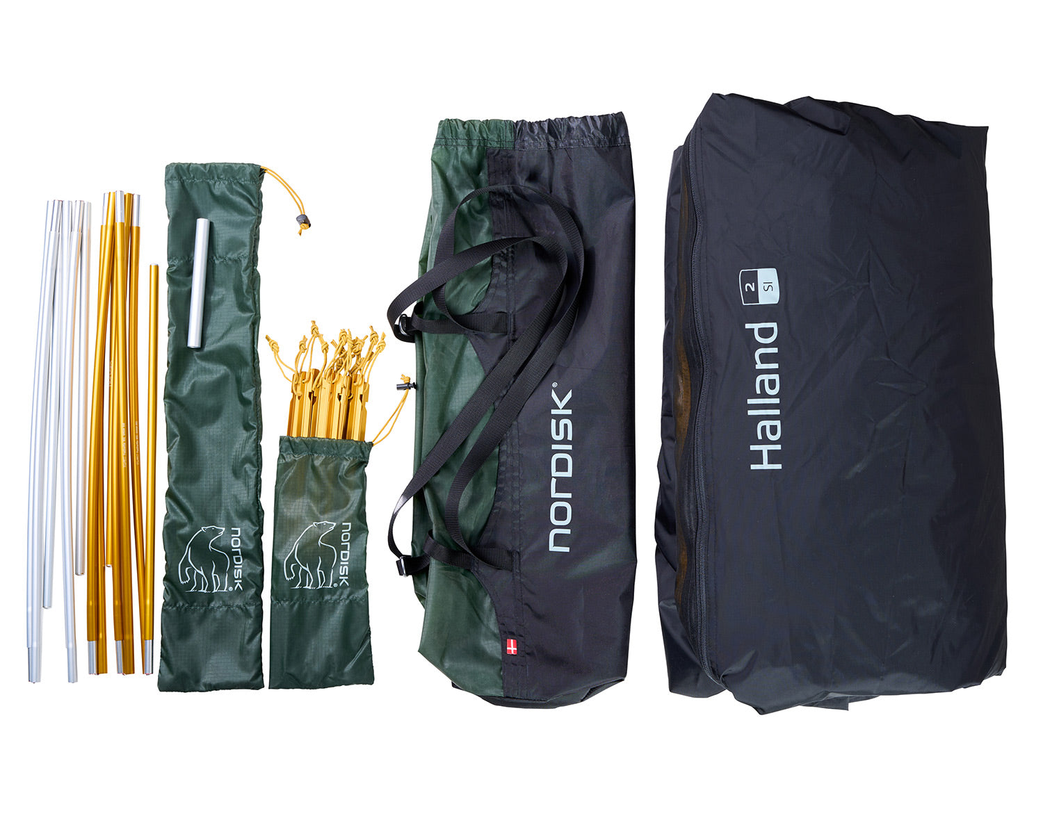 Halland 2 SI (2.0) Telt | Black Forest Green