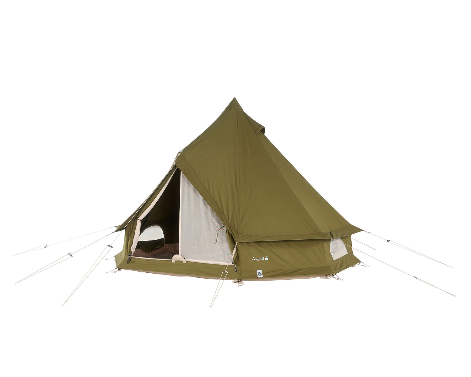 Asgard 7.1 Glampingtelt - 7.1 m² | 3 personer | Green Khaki