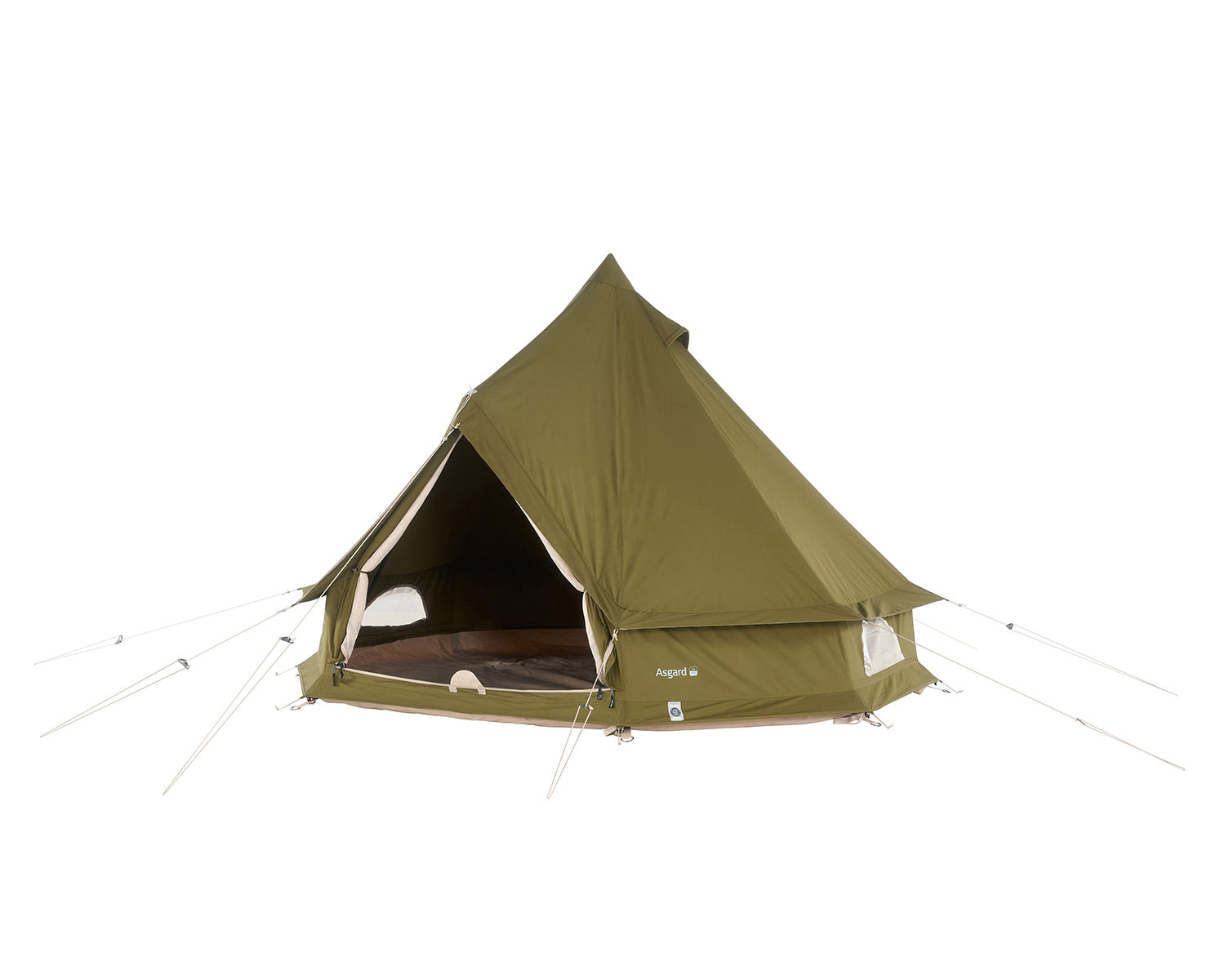 Asgard 7.1 Glampingtelt - 7.1 m² | 3 personer | Green Khaki