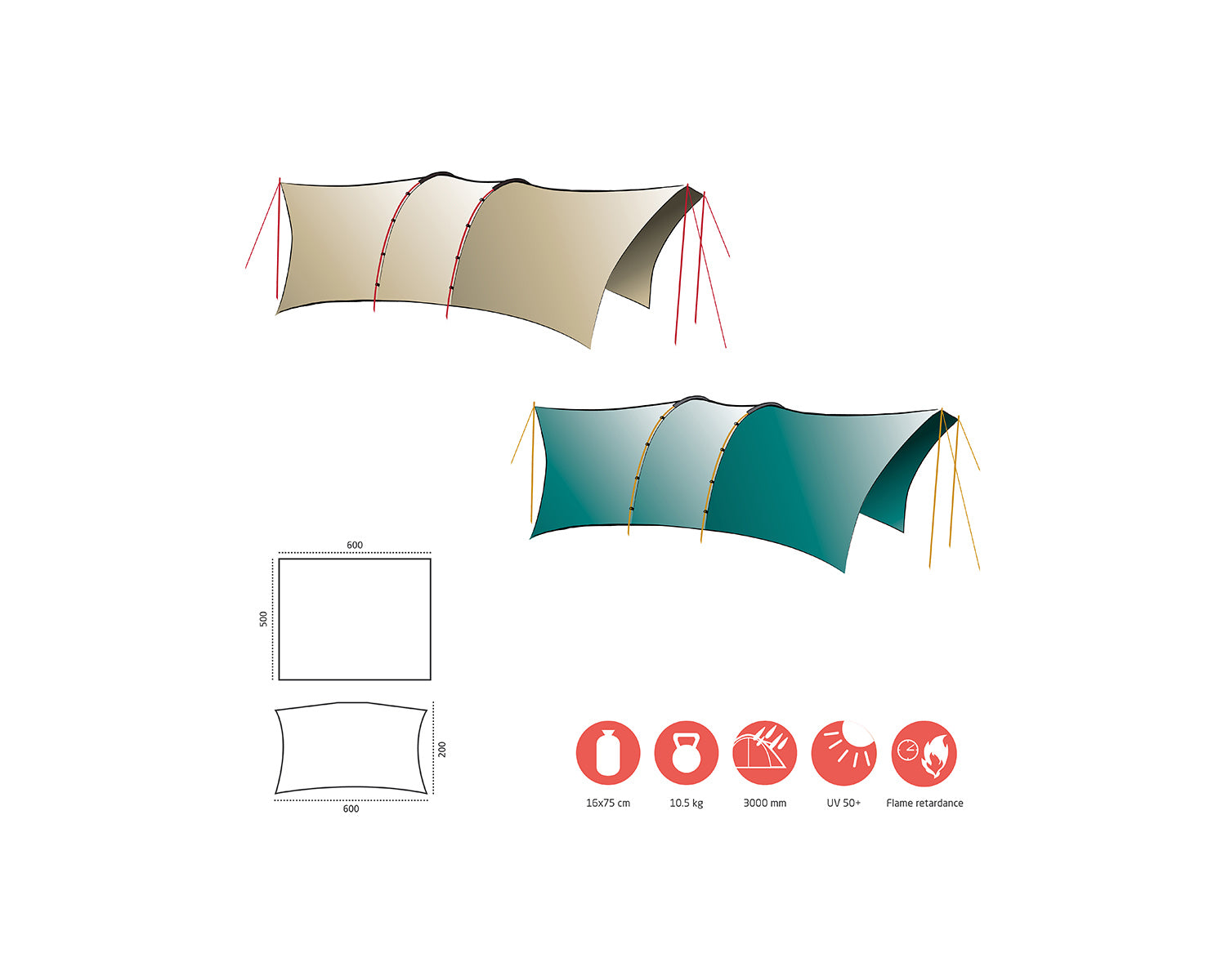 Tahuta 5 Shelter , Blue Grass