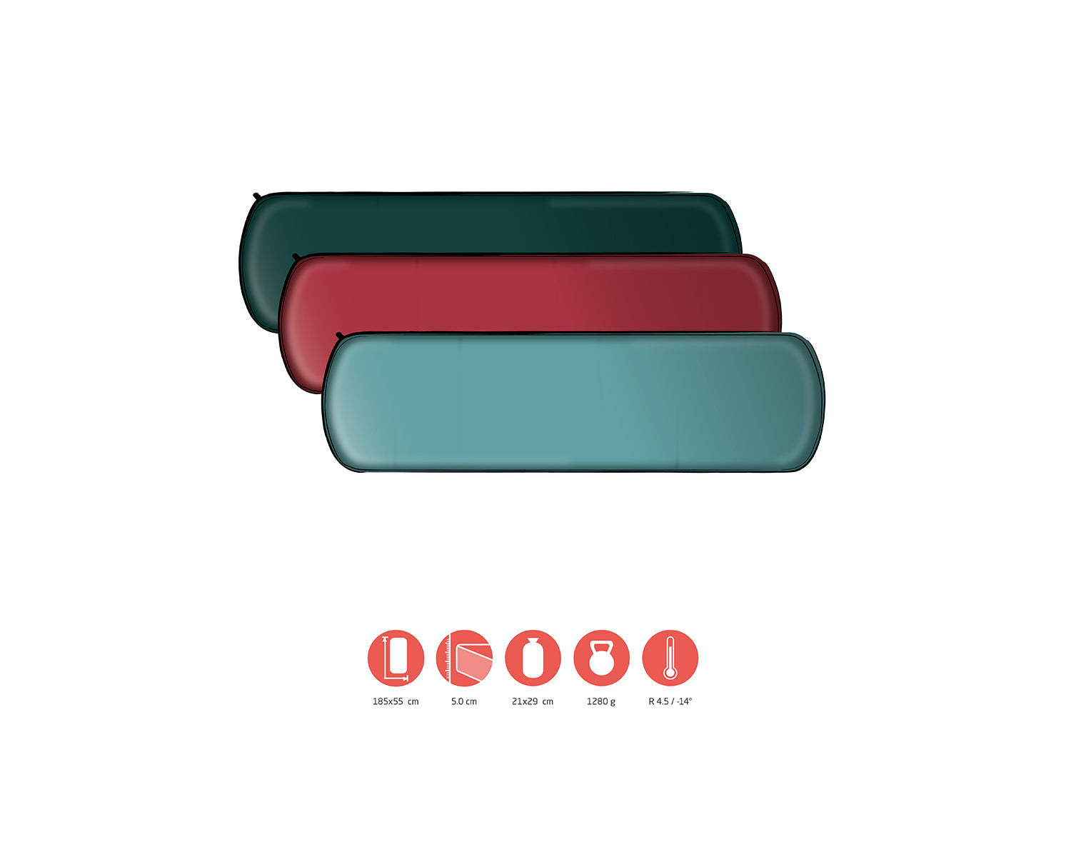 Hattan 5.0 M Self-Infl. Mat, Botanical Garden Grey