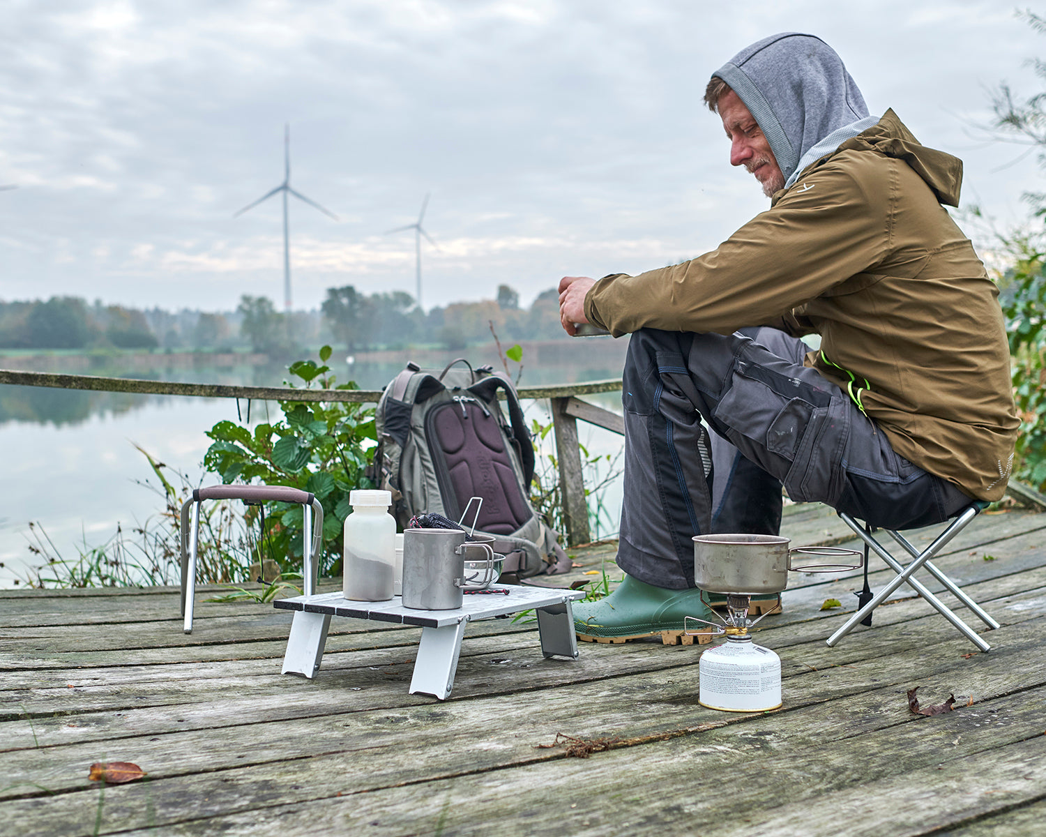 Sinyala Micro Four-legged Stool, Falcon Grey