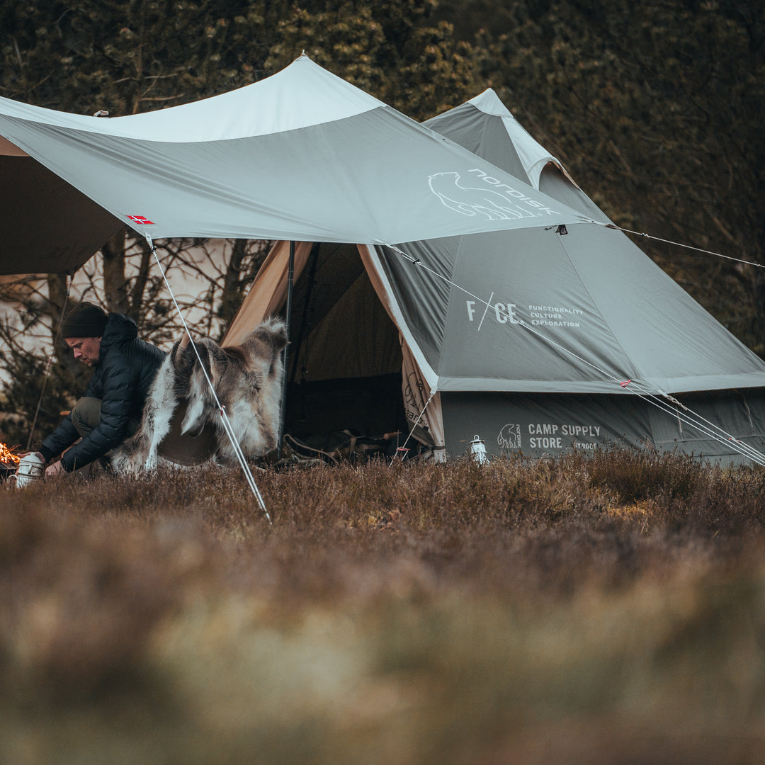Kari 12 Bomuldstarp - 12 m² | Sage Green