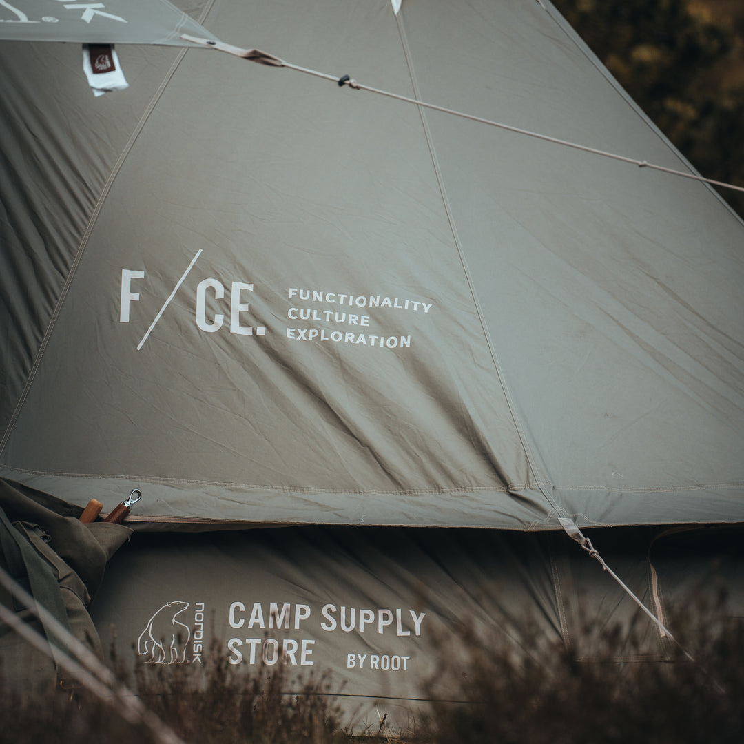 Asgard 7.2 Glampingtelt - 7.2 m² | 3 personer | Sage Green