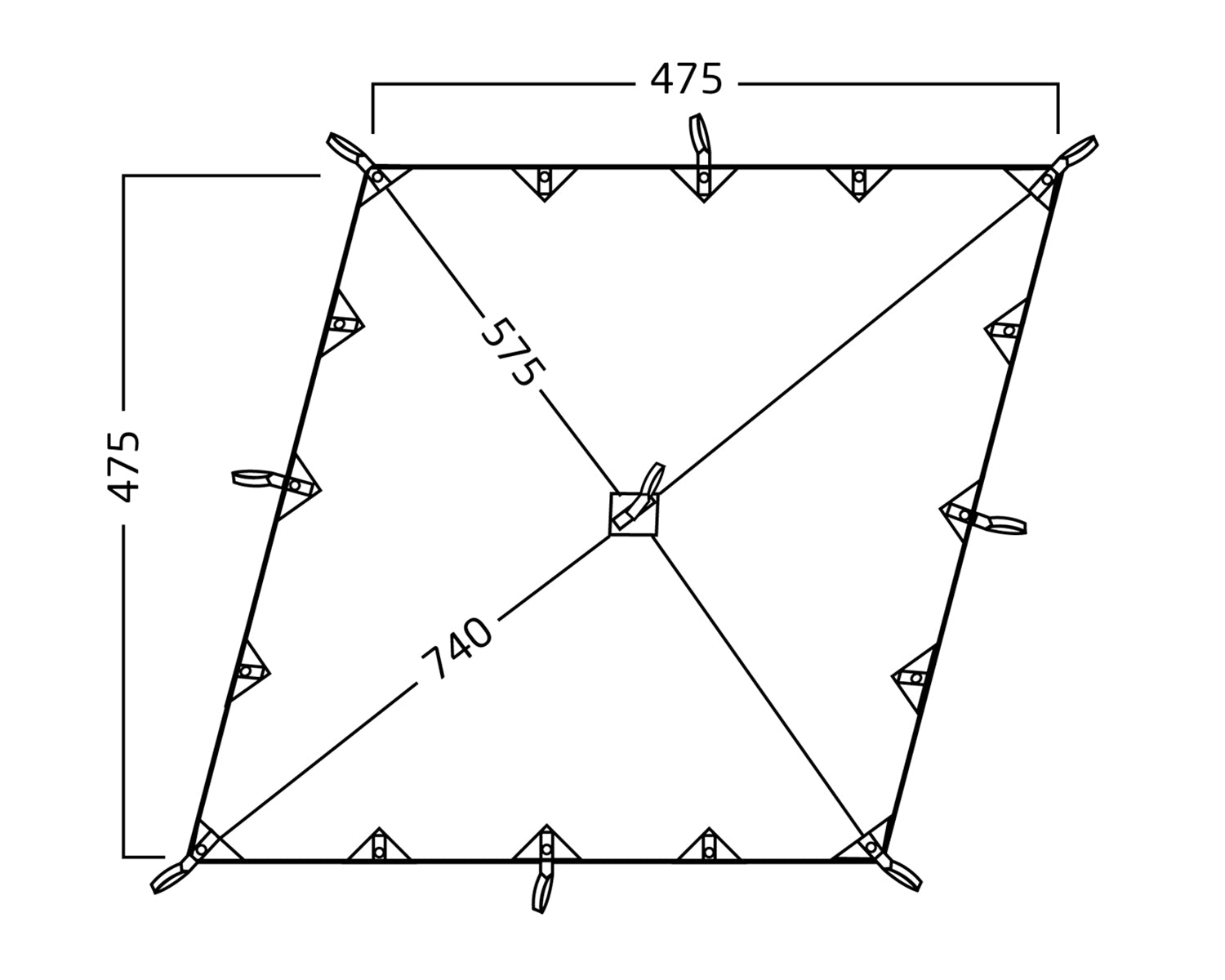 Kari 20 Bomuldstarp - 20 m² | Sandshell