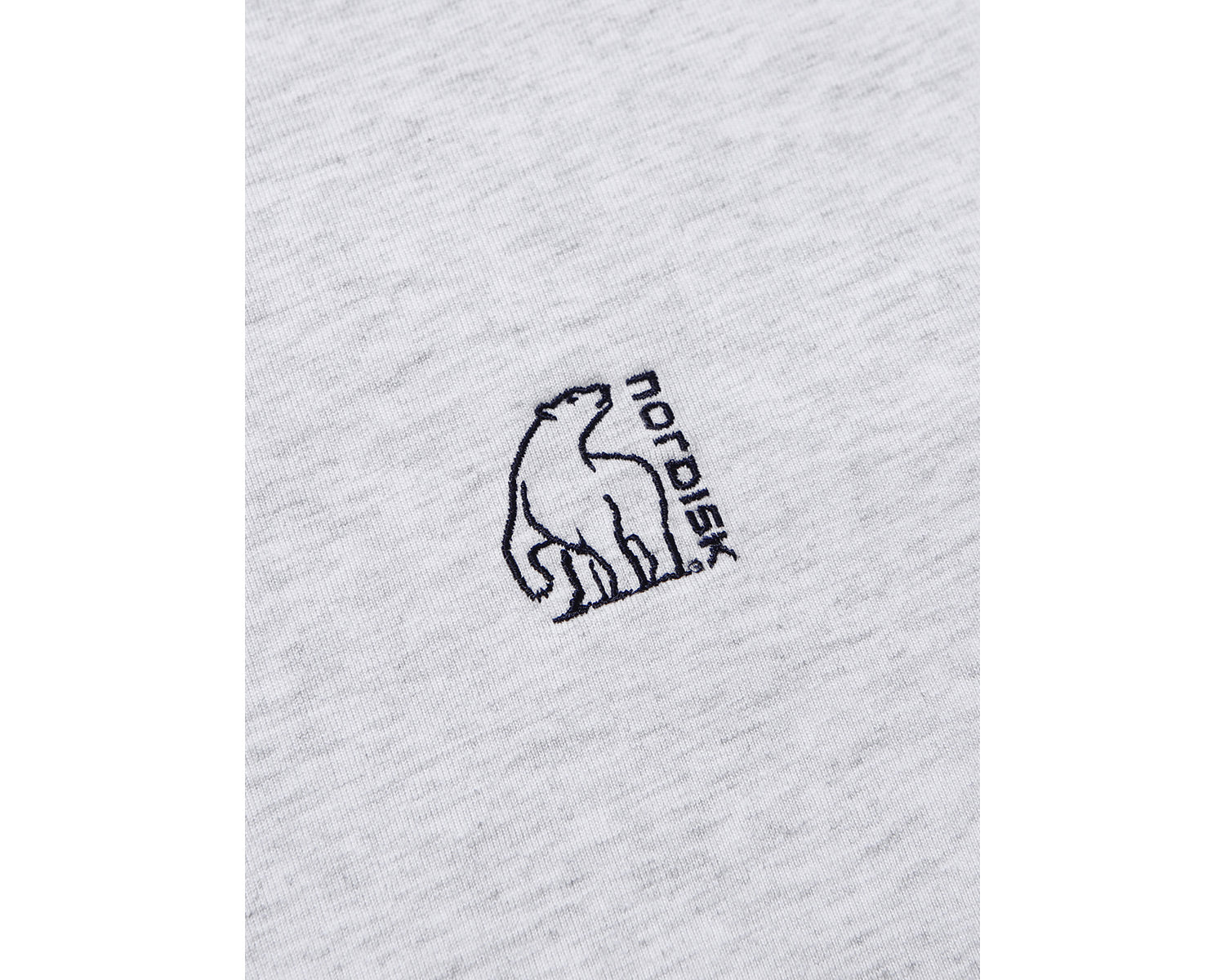 Small Polar Bear Long Sleeve T-Shirt Men's - Light Grey