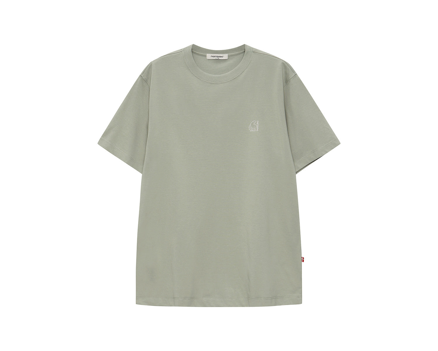 Small Polar Bear Short Sleeve T-Shirt Unisex - Khaki