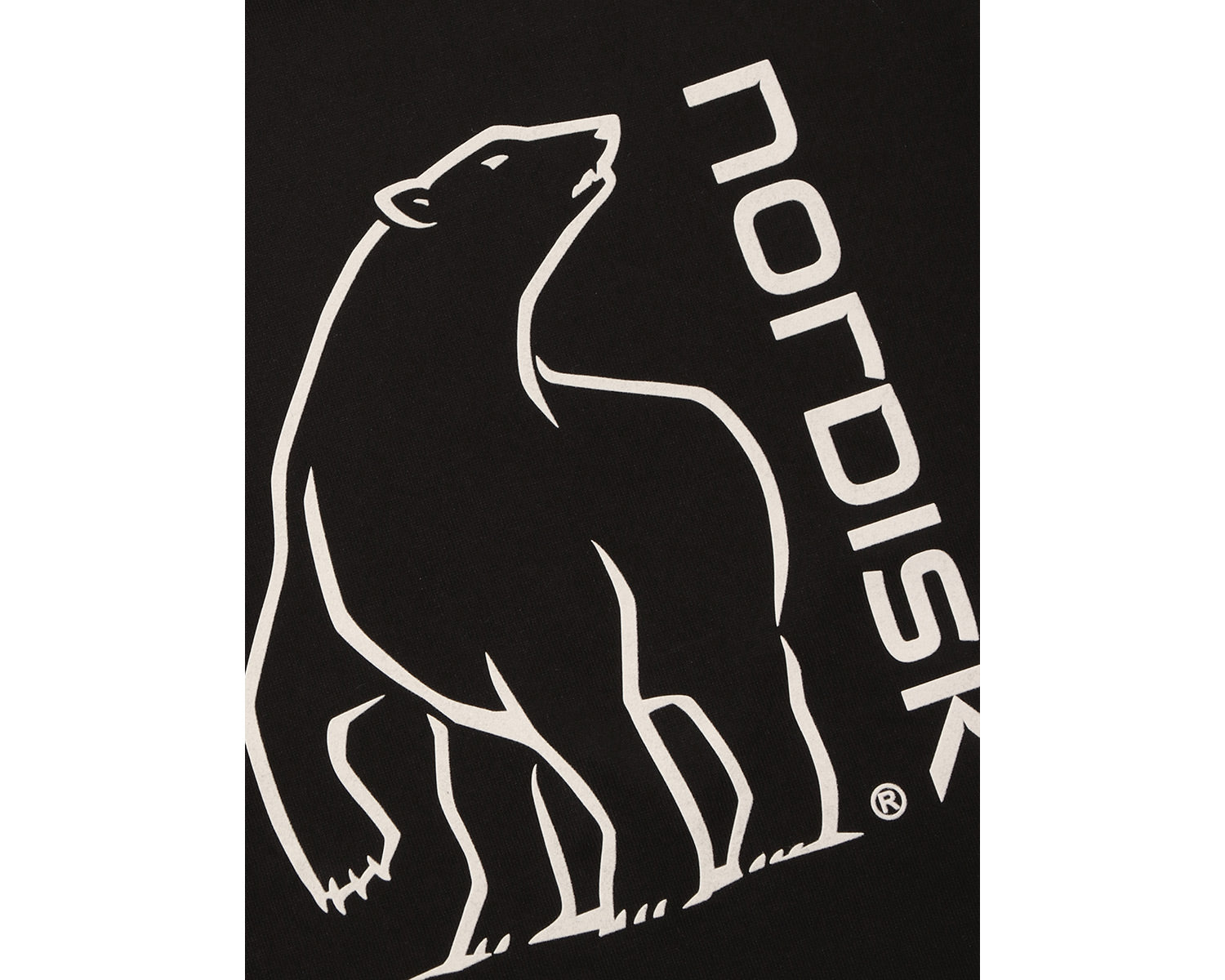 Big Polar Bear Back HW Short Sleeve T-Shirt Unisex - Black