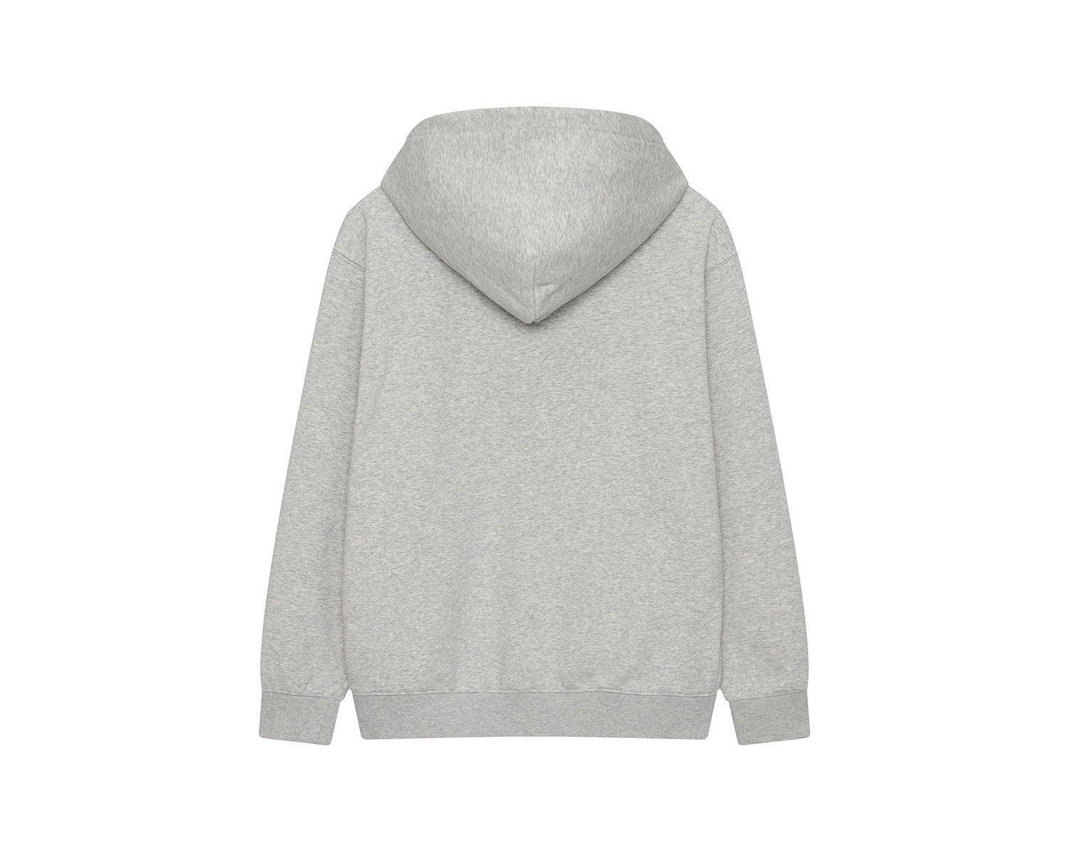 Basic Zip-Up Hoodie Unisex - Light Grey