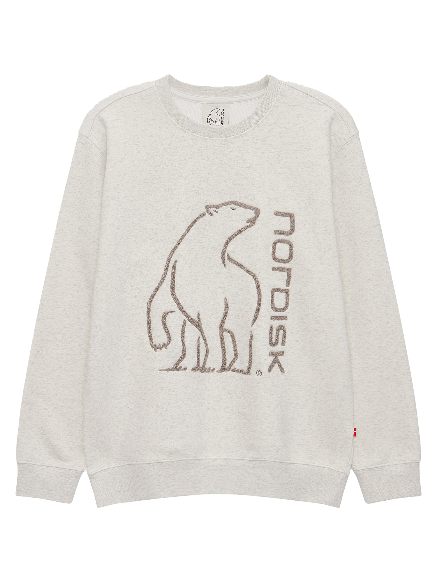 Basic Brushed Sweatshirt Unisex - Oatmeal Melange Beige