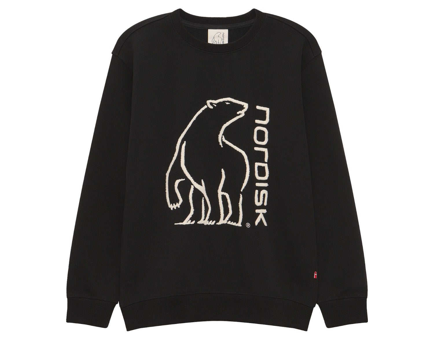 Basic Brushed Sweatshirt Unisex - Black