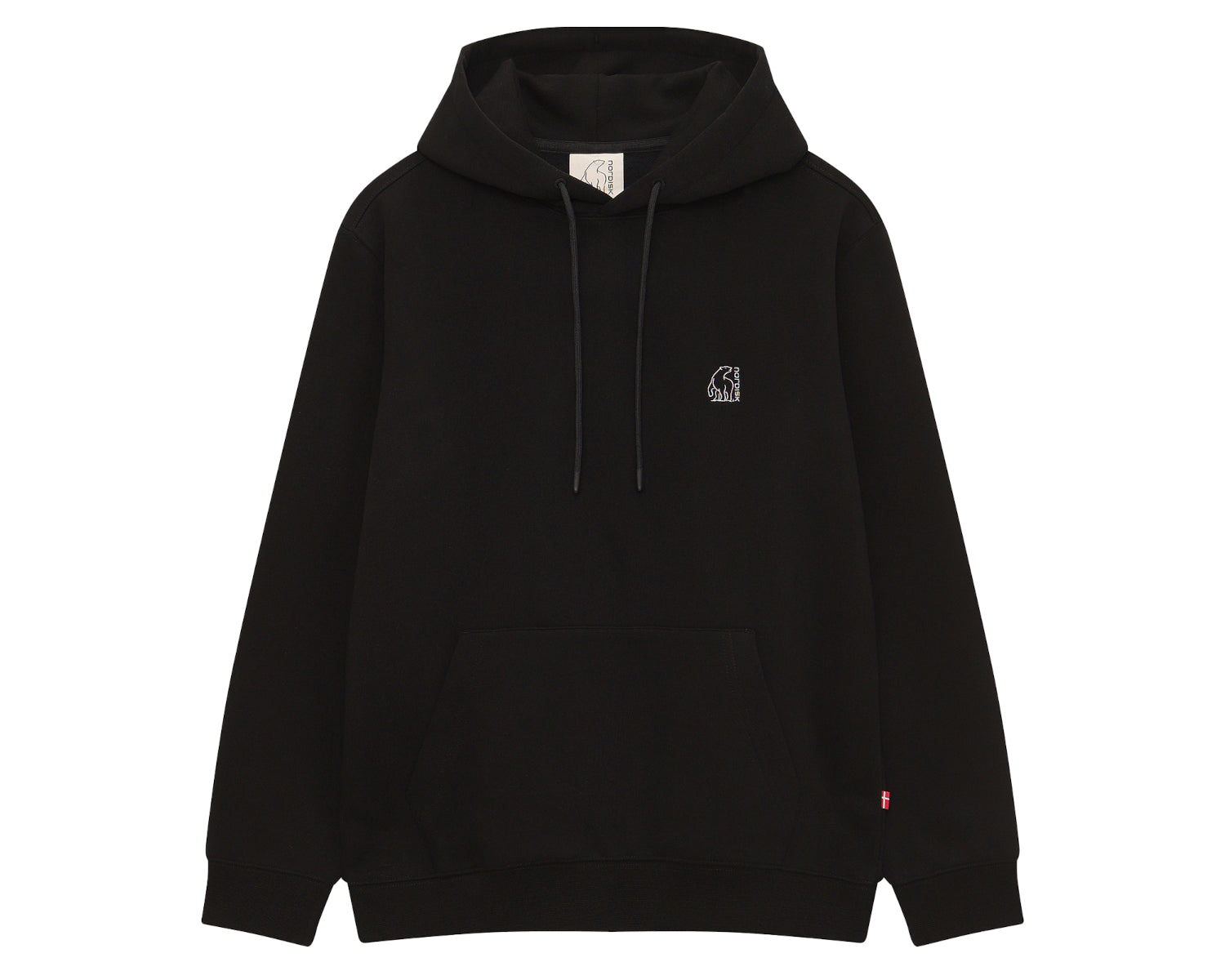 Basic Brushed Hoodie Unisex - Black