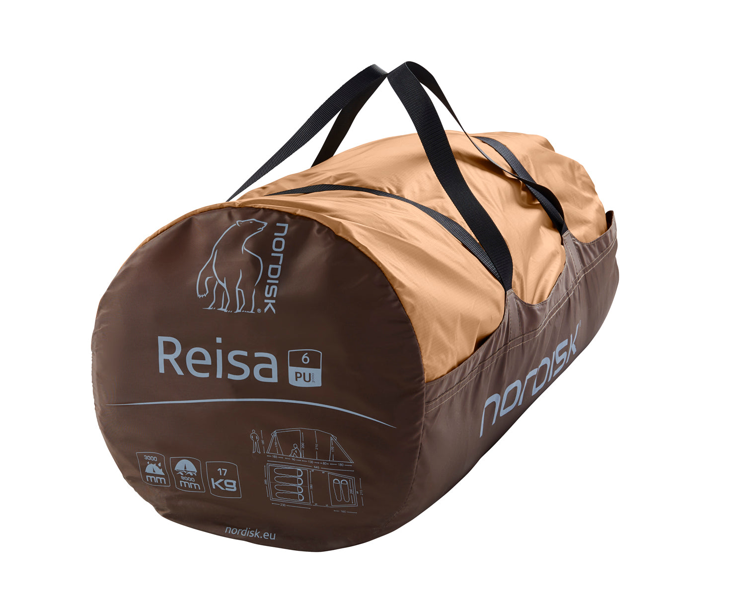 Reisa 6 PU Telt - 6 personer | Cashew Brown