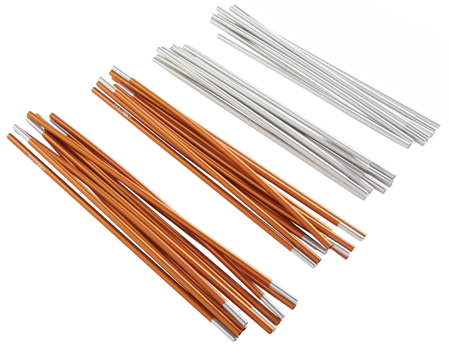 Reisa 6 PU Reservestænger - Aluminium