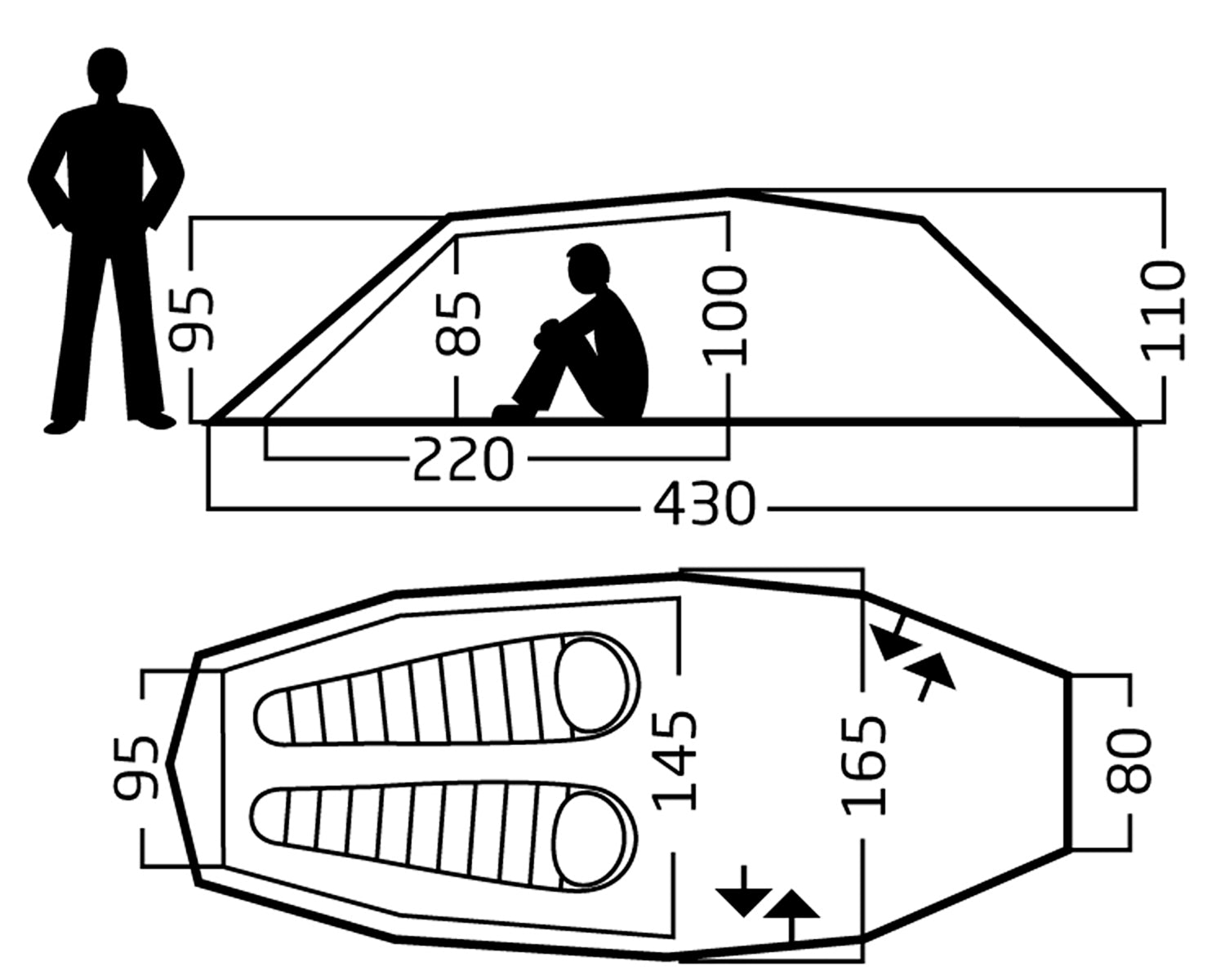 Seiland 2 SP Telt - 2 personer | Burnt Red