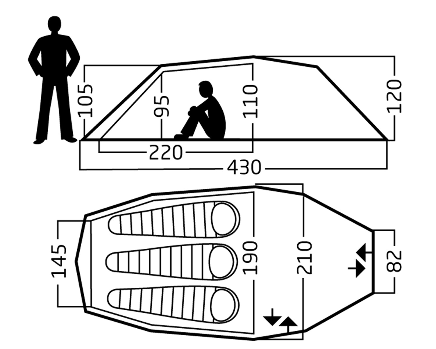 Seiland 3 SP Telt - 3 personer | Burnt Red