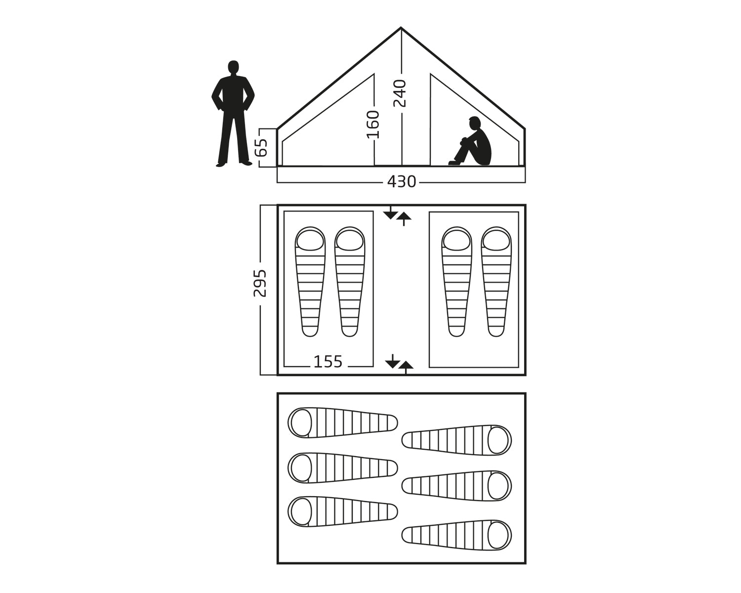 Utgard 13.2 Glampingtelt - 13.2 m² | 6 personer | Sandshell