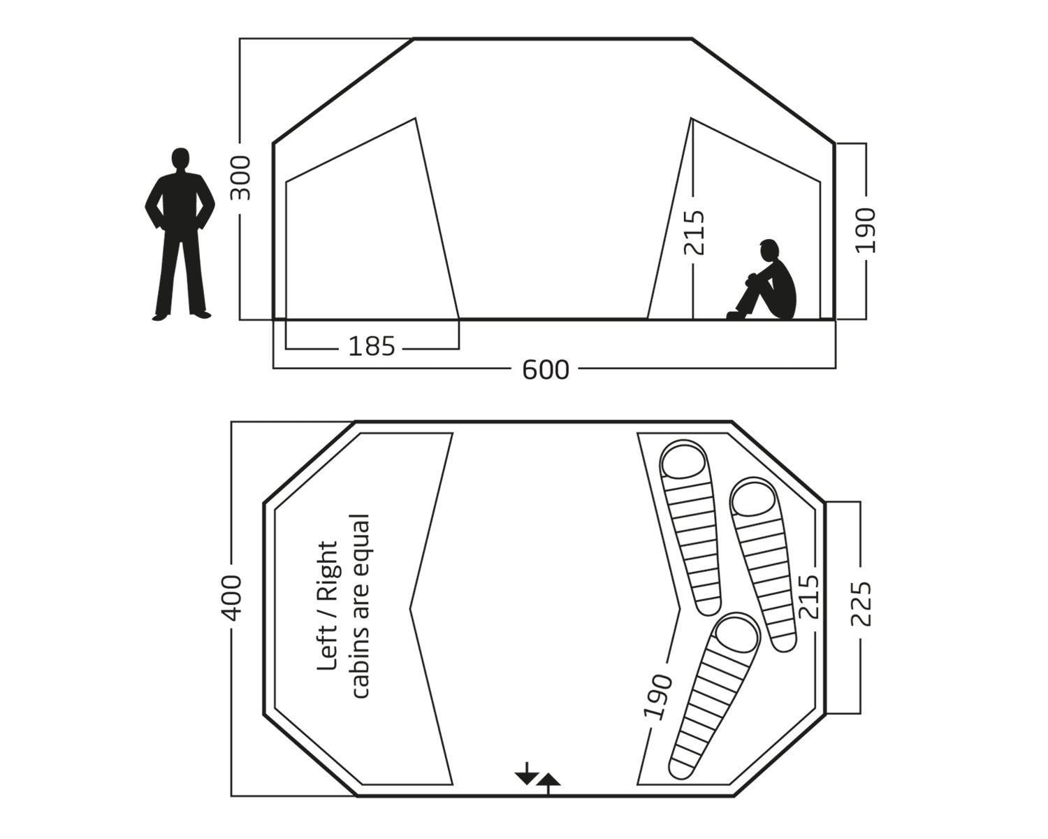 Vanaheim 24 Glampingtelt - 24 m² | 16 personer | Sandshell