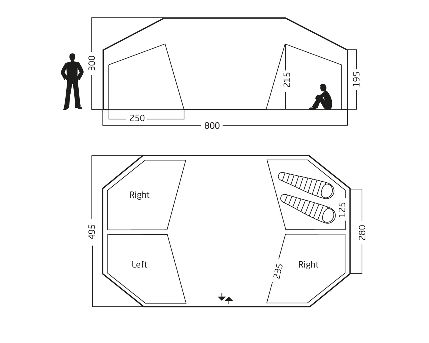 Vanaheim 40 Glampingtelt - 40 m² | 20 personer | Sandshell
