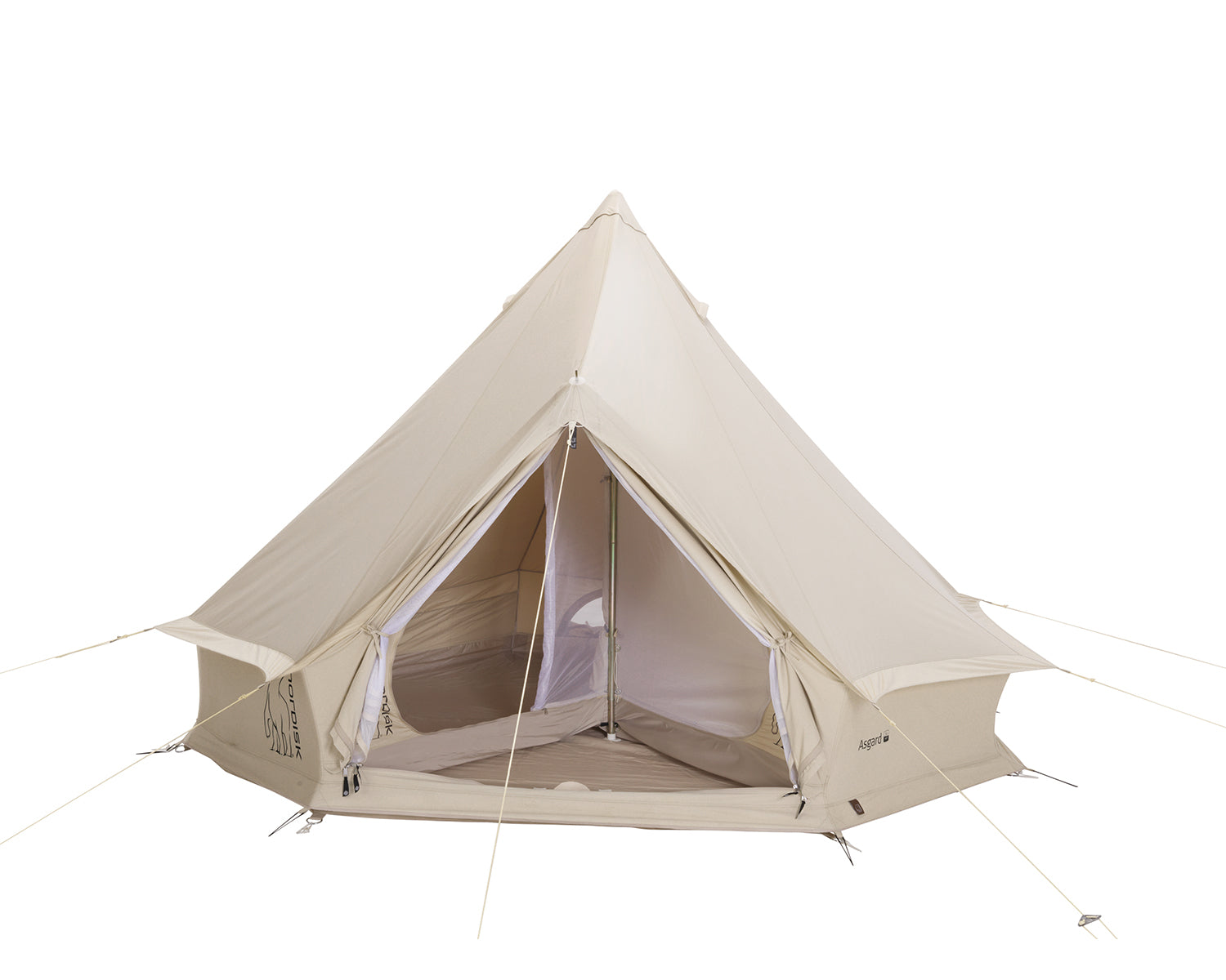 Asgard 7.1 Glampingtelt - 7.1 m² | 3 personer | Sandshell