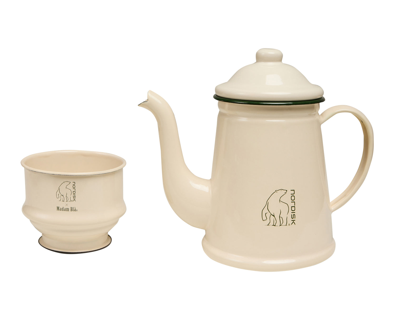 Madam Blå Kaffekande - Cream