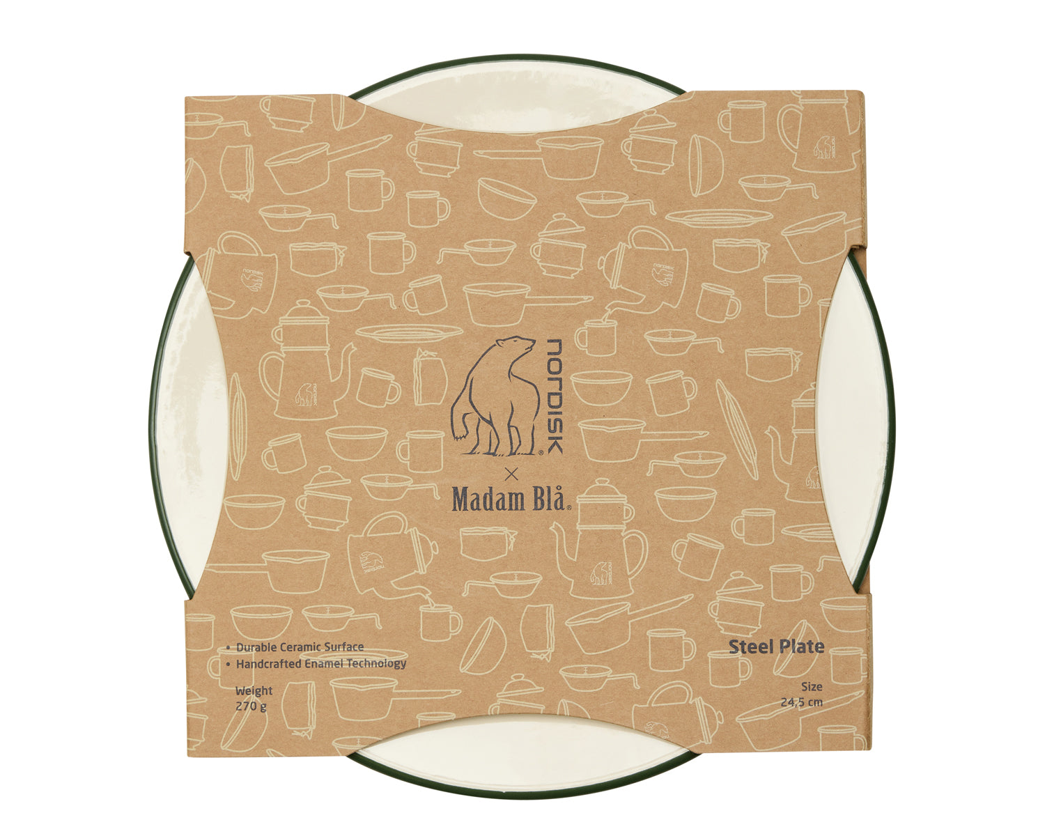 Madam Blå Tallerken - Cream