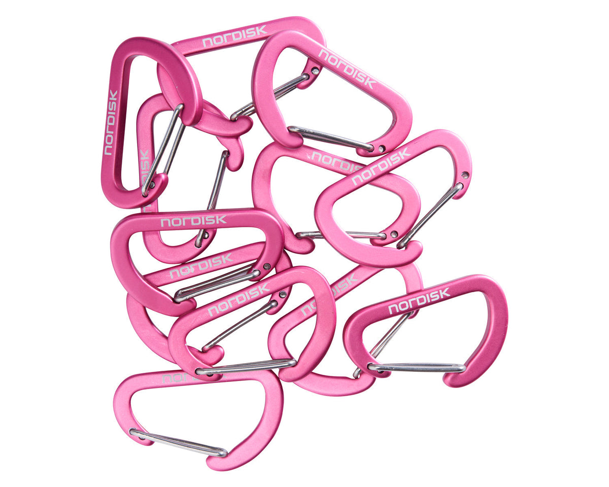 Mini Hooks (12 stk.) - Karabinhager | Azalea Cherry Pink