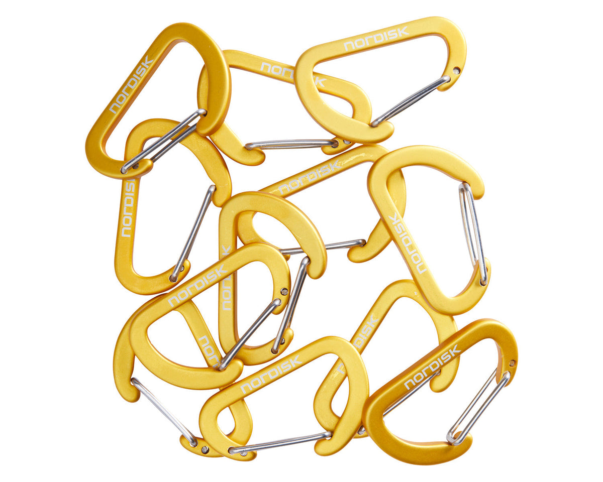 Mini Hooks (12 stk.) - Karabinhager | Mustard Yellow