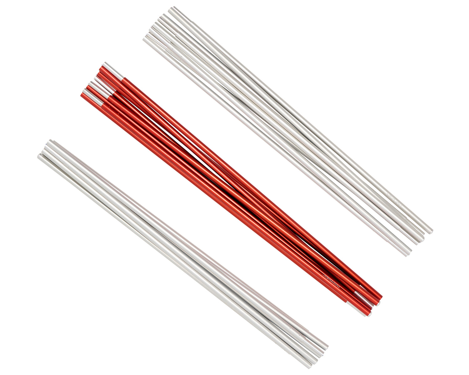 Oppland 4 PU Reservestænger - Aluminium