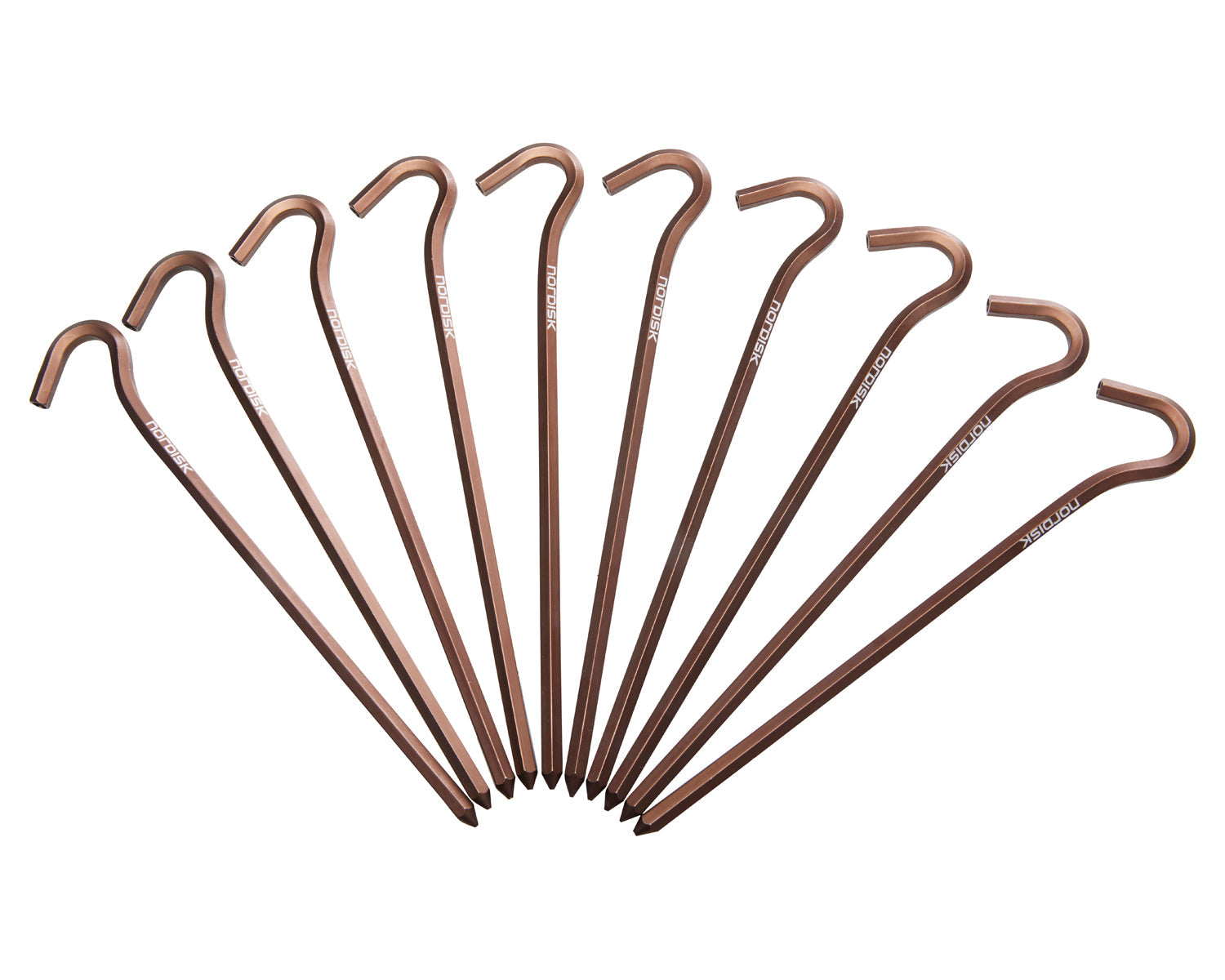 Aluminium Skewer Pegs (10 stk.) - Pløkker | Dachshund Chocolate